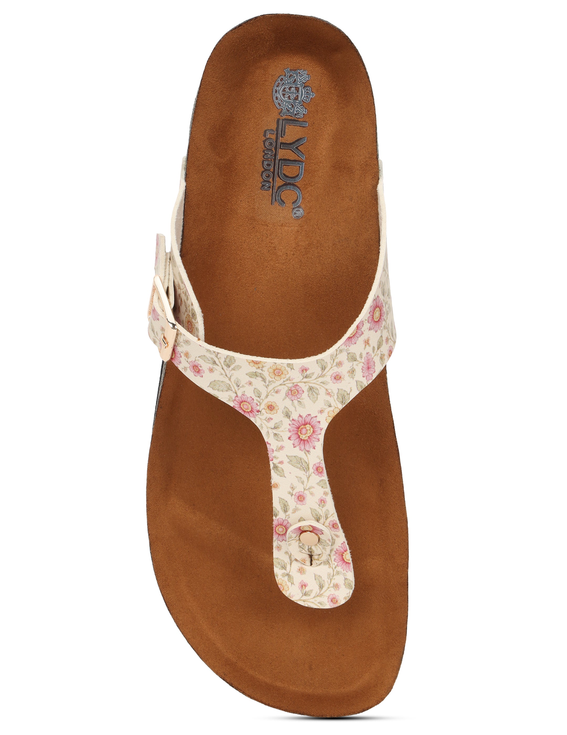 Women's Sanganeri Print T Strap Fashion Sandals - Regent