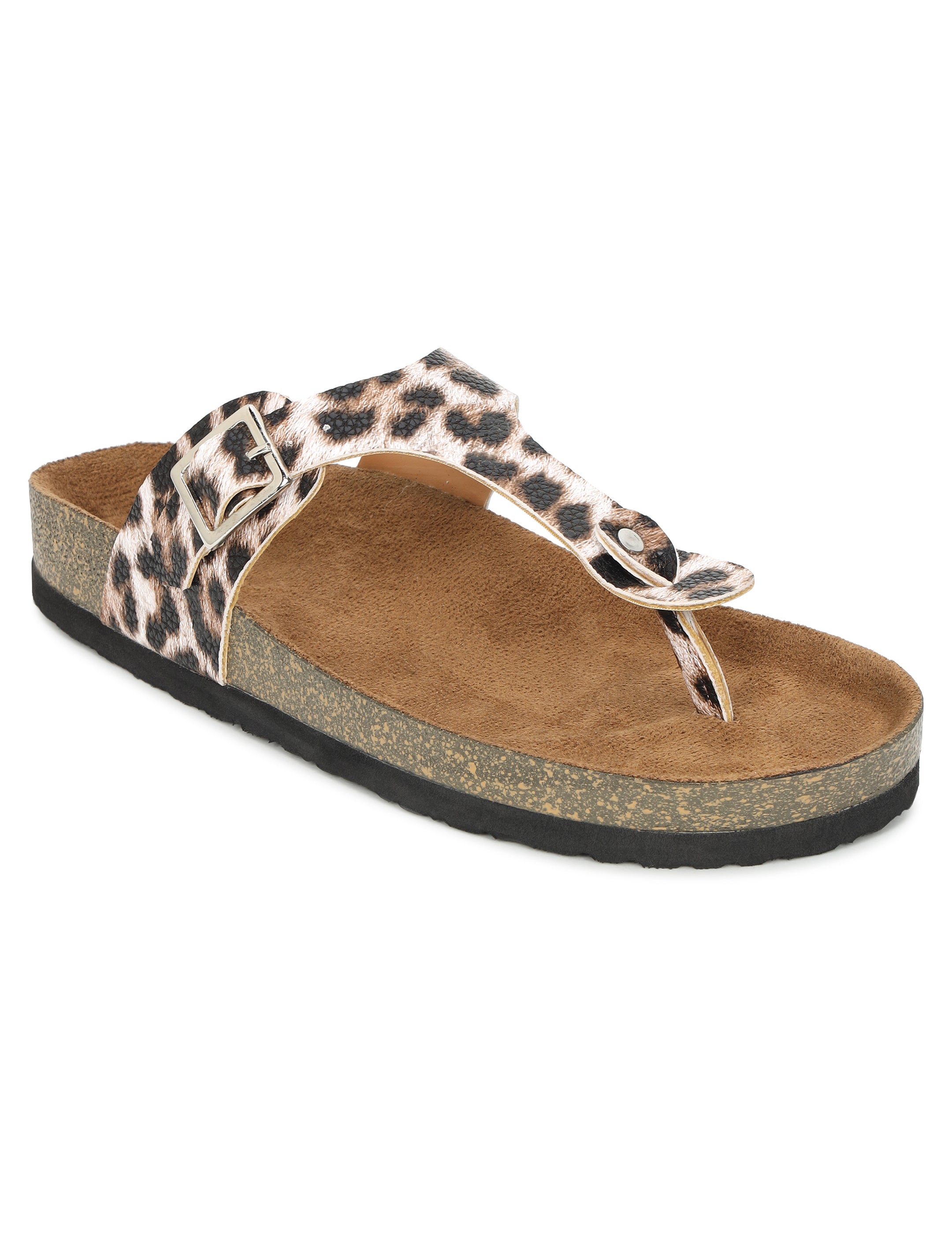 Leopard Print Sandals for Women - Regent