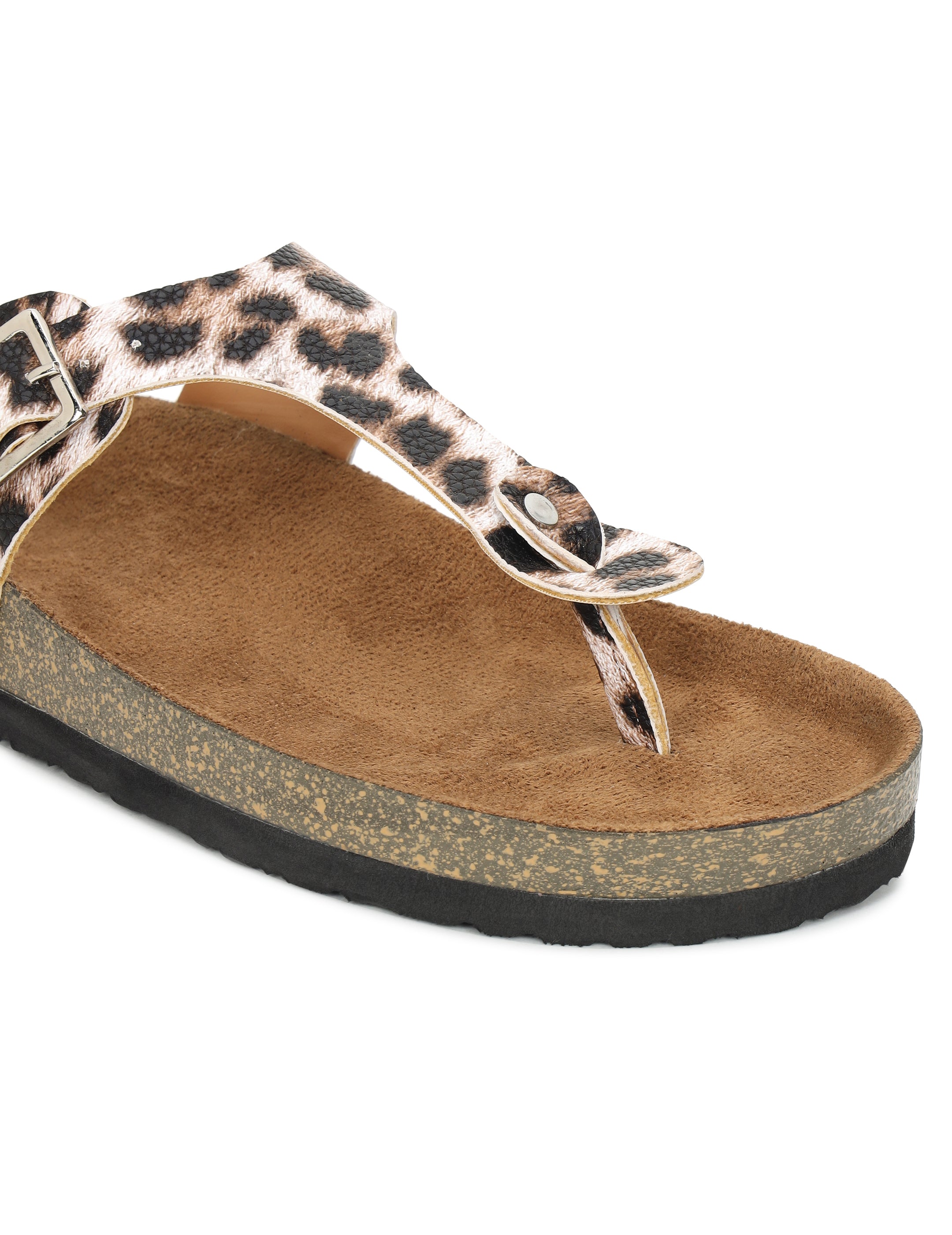 Leopard Print Sandals for Women - Regent