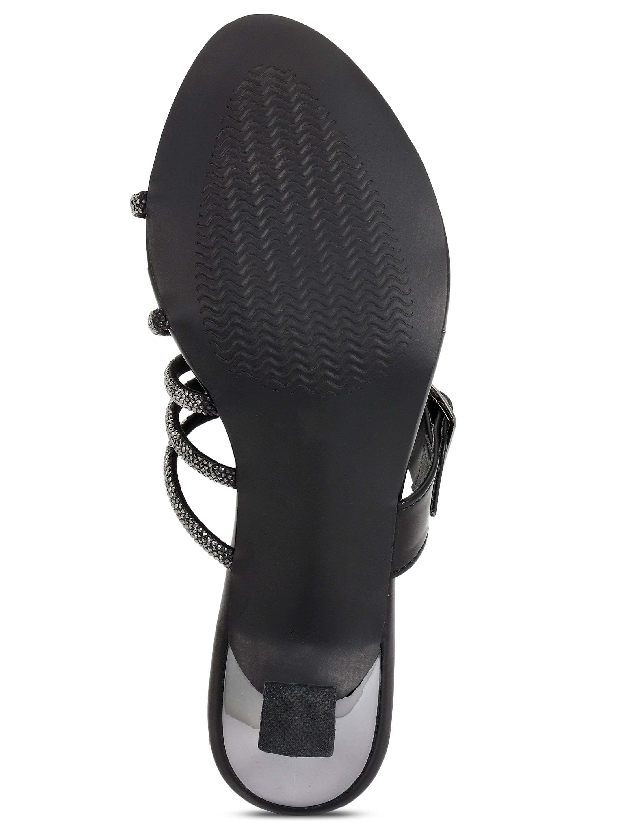 Black Kitten Heels Sandals for women