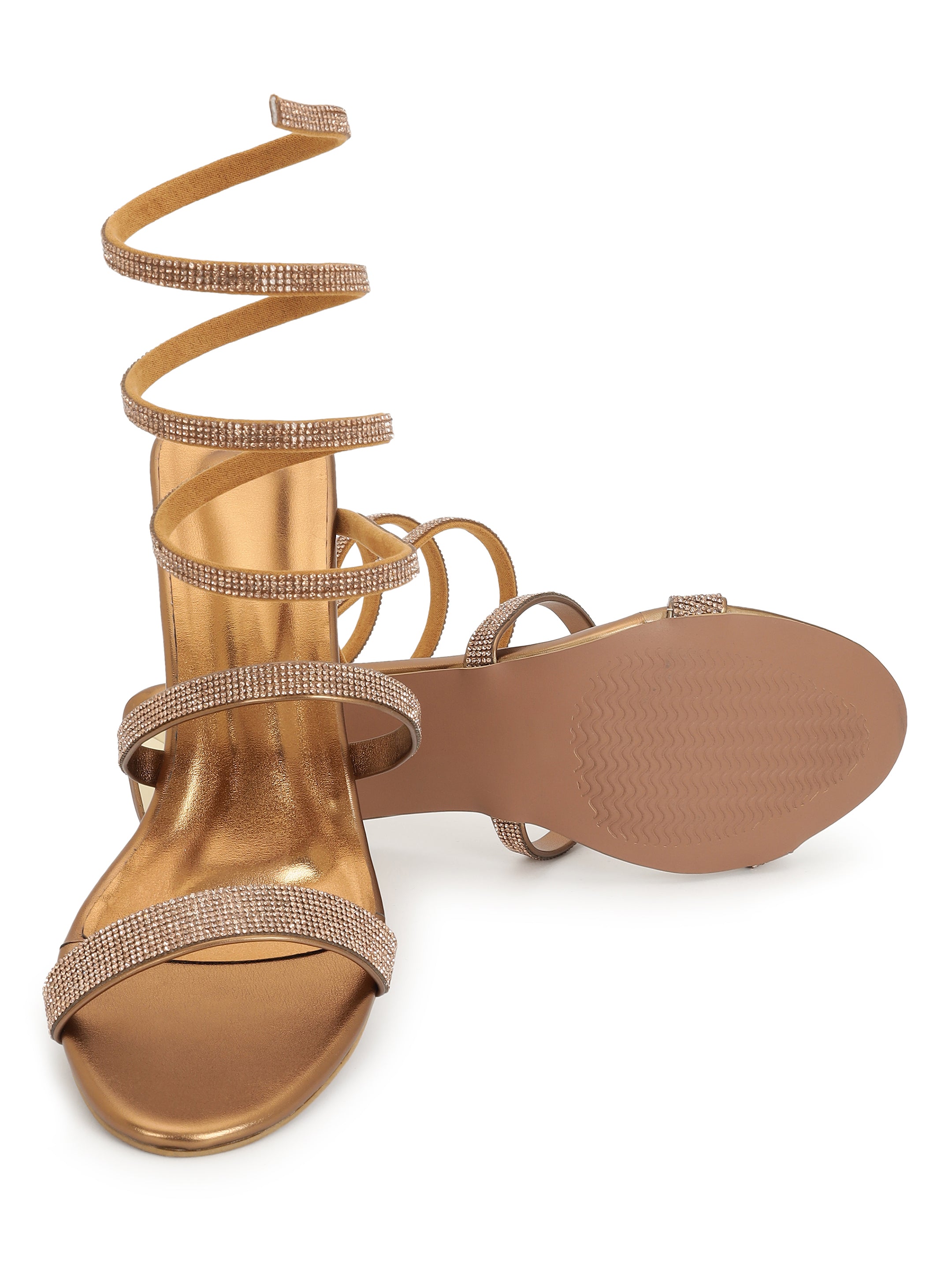 Antique Kitten Heels Sandals for women