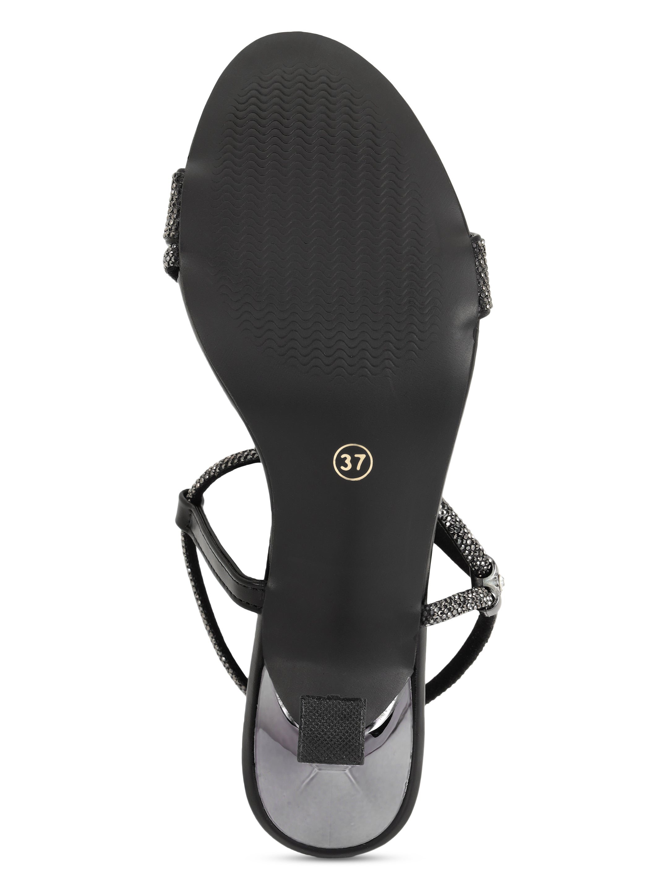 Black Kitten Heels Sandals for women