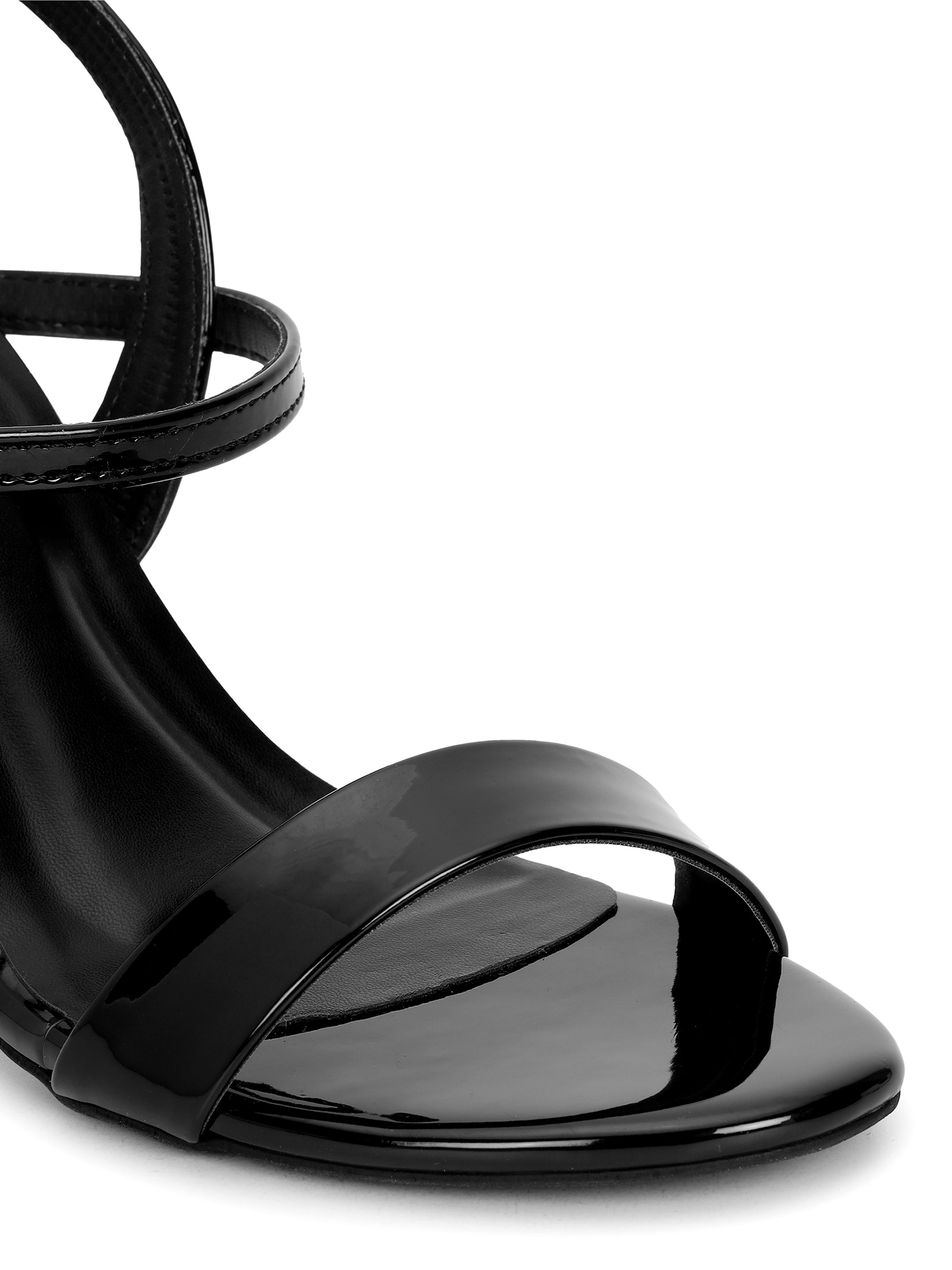 Black Kitten Heels Sandals for women