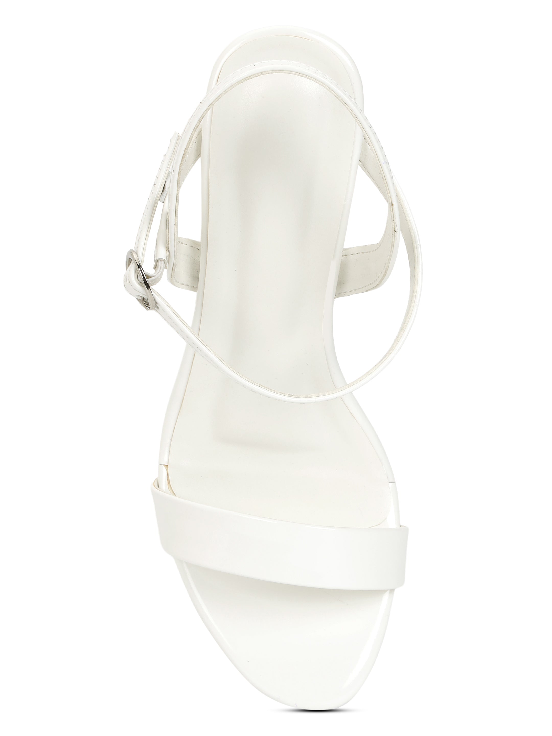 White Kitten Heels Sandals for women