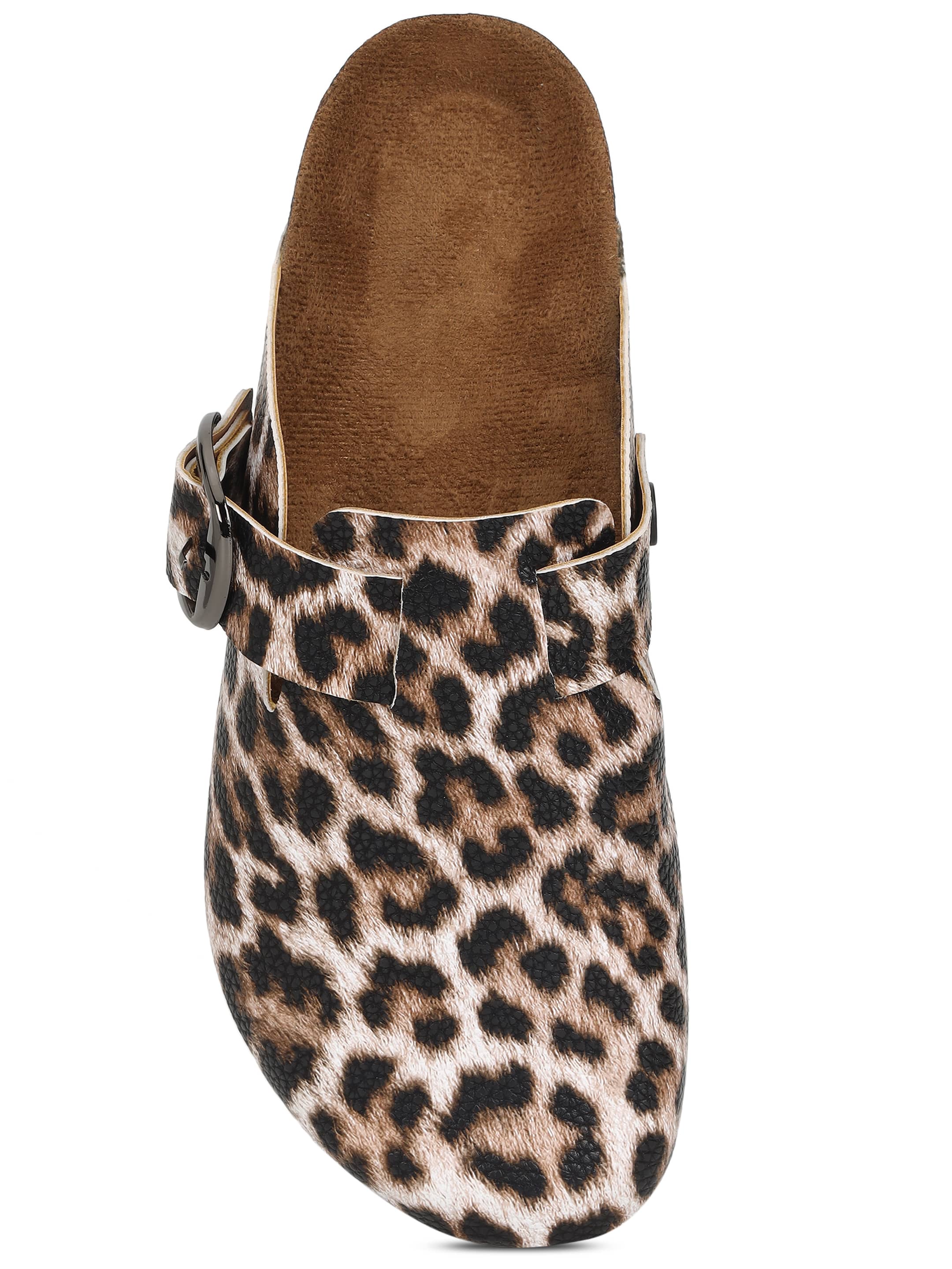 Brixton Leopard Print Clogs Sandals for Women