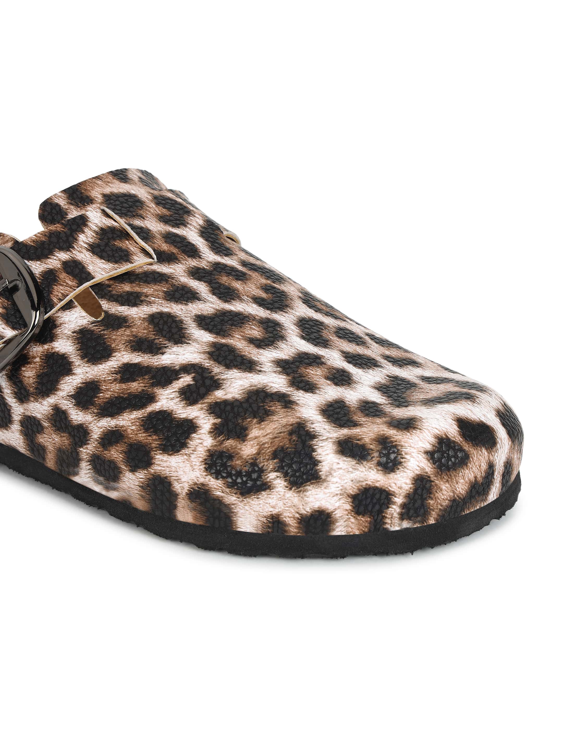 Brixton Leopard Print Clogs Sandals for Women