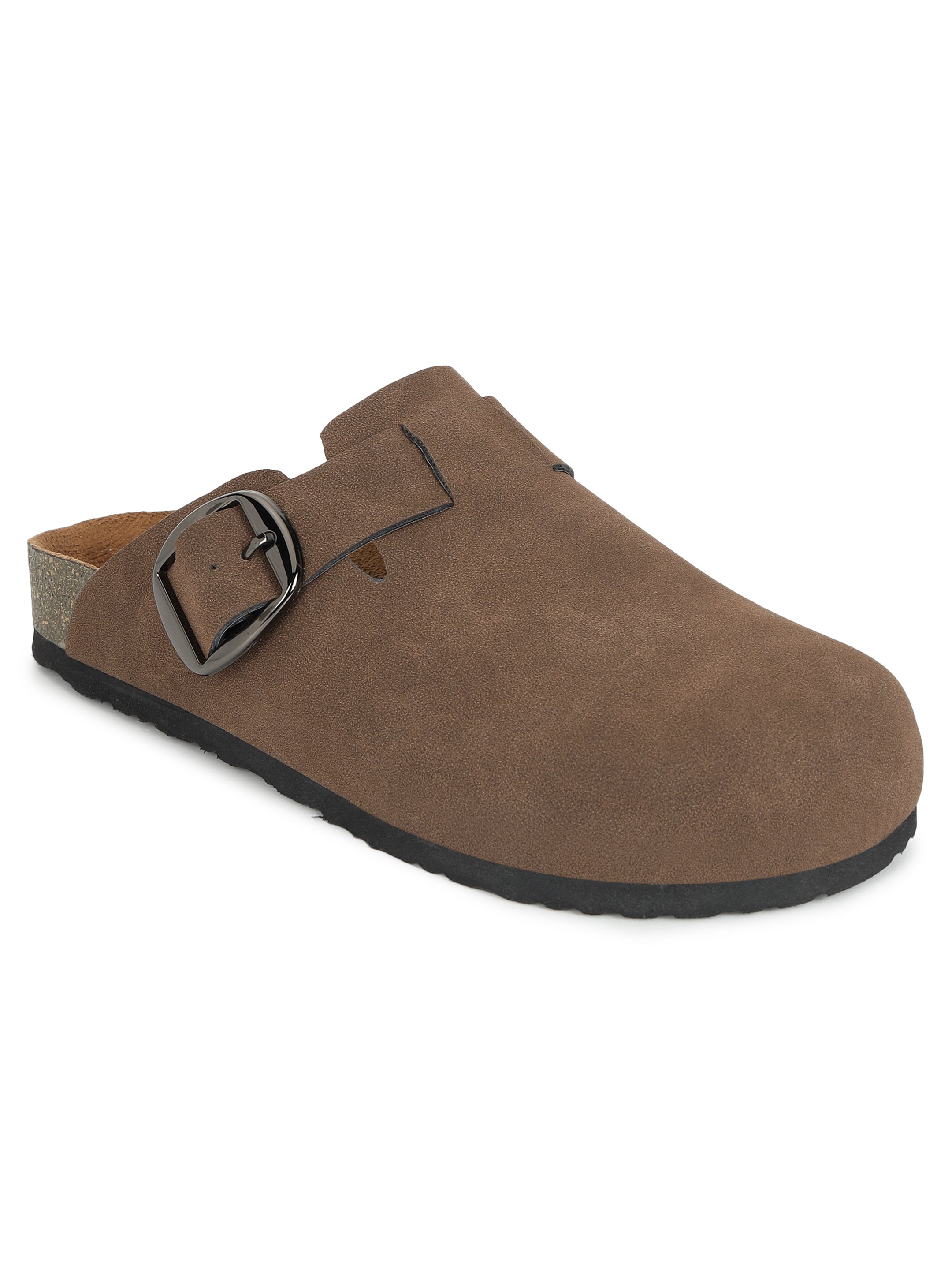 Brixton Brown Suede Clogs Sandals for Women