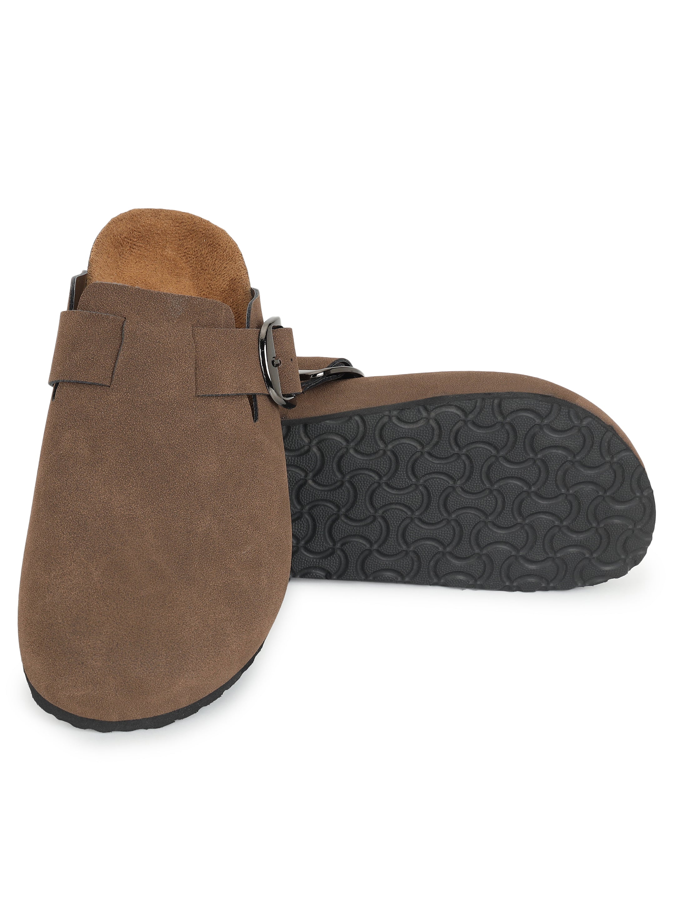 Brixton Brown Suede Clogs Sandals for Women