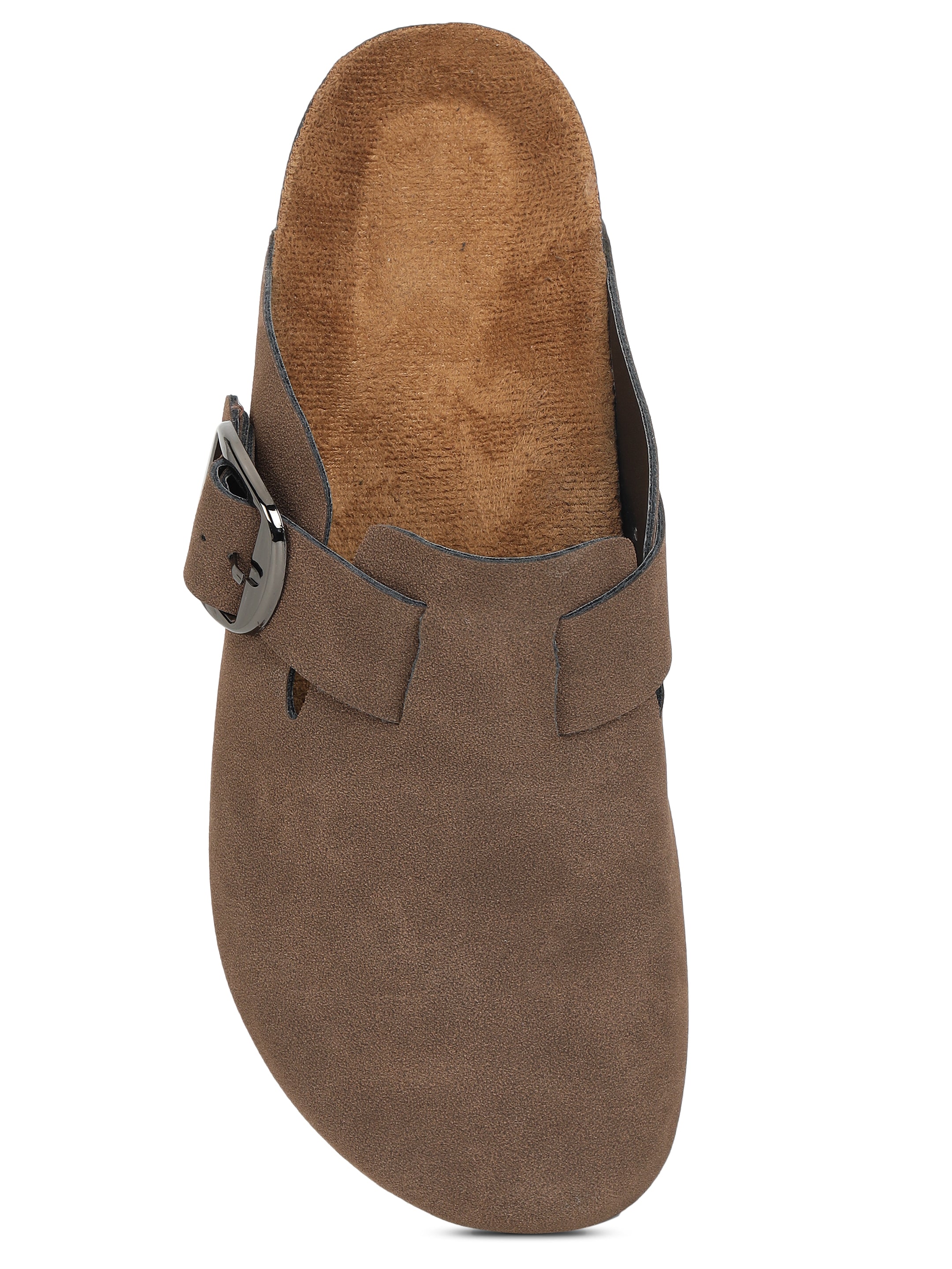 Brixton Brown Suede Clogs Sandals for Women