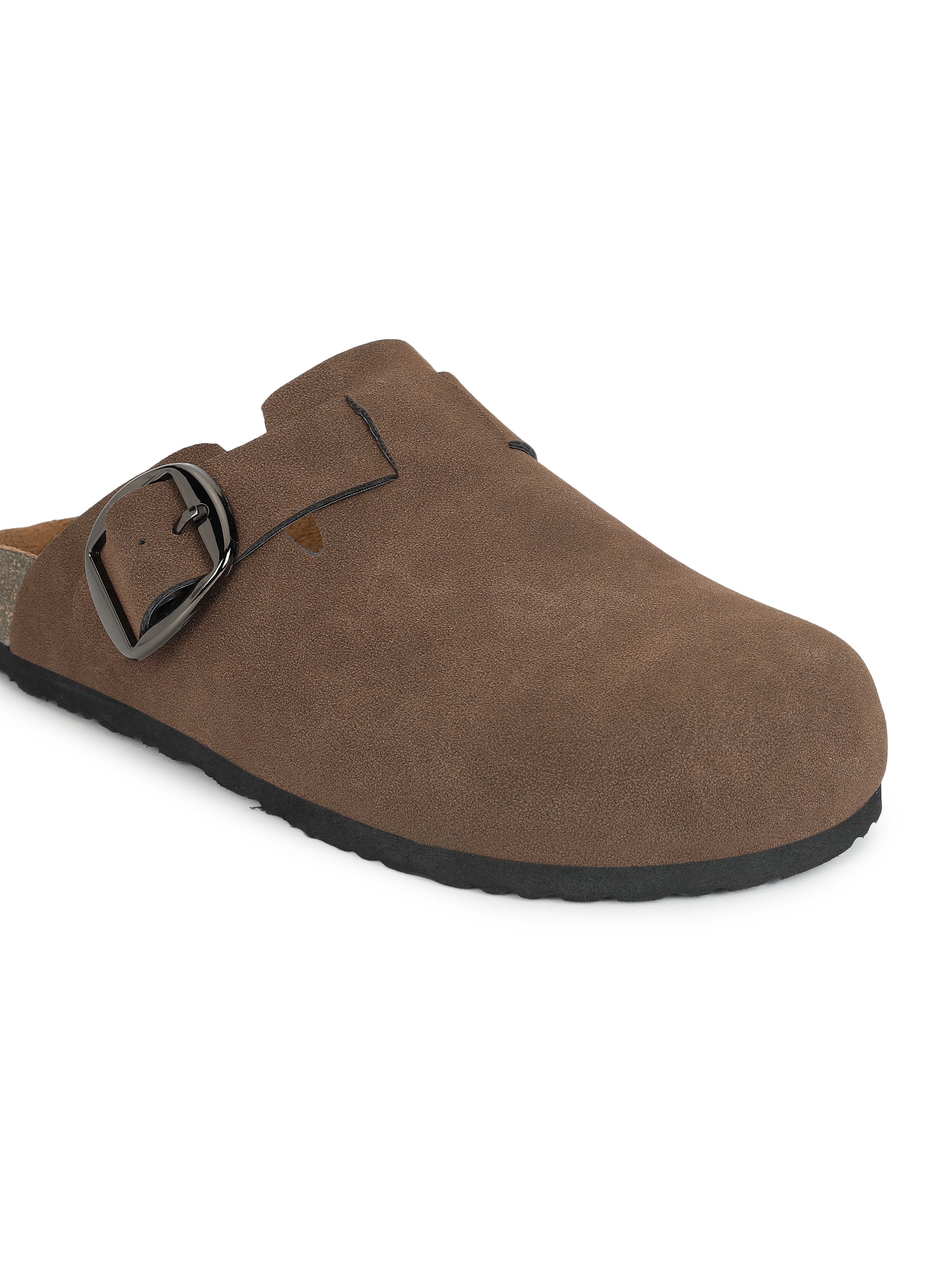 Brixton Brown Suede Clogs Sandals for Women
