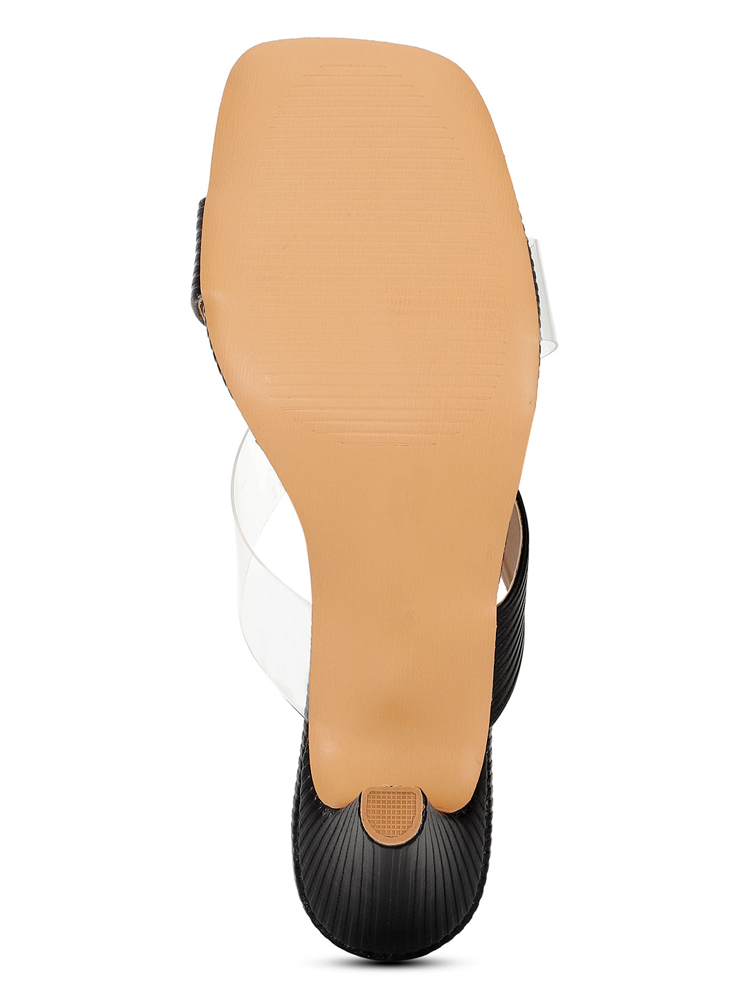 Black Kitten Heels Sandals for women