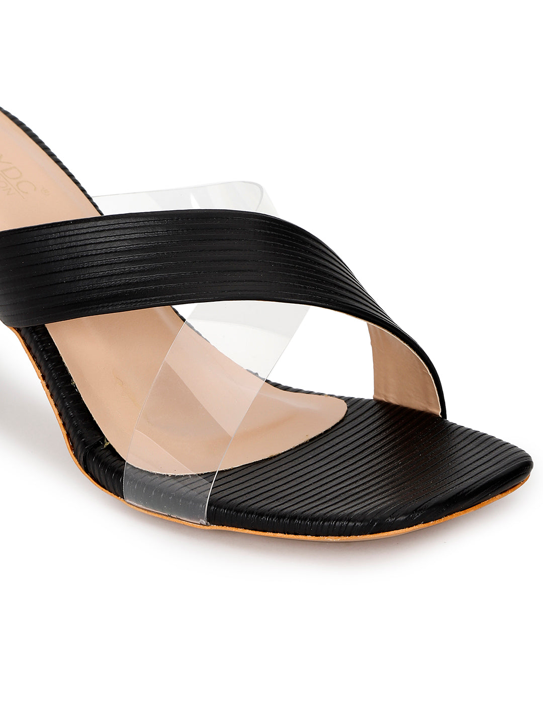 Black Kitten Heels Sandals for women