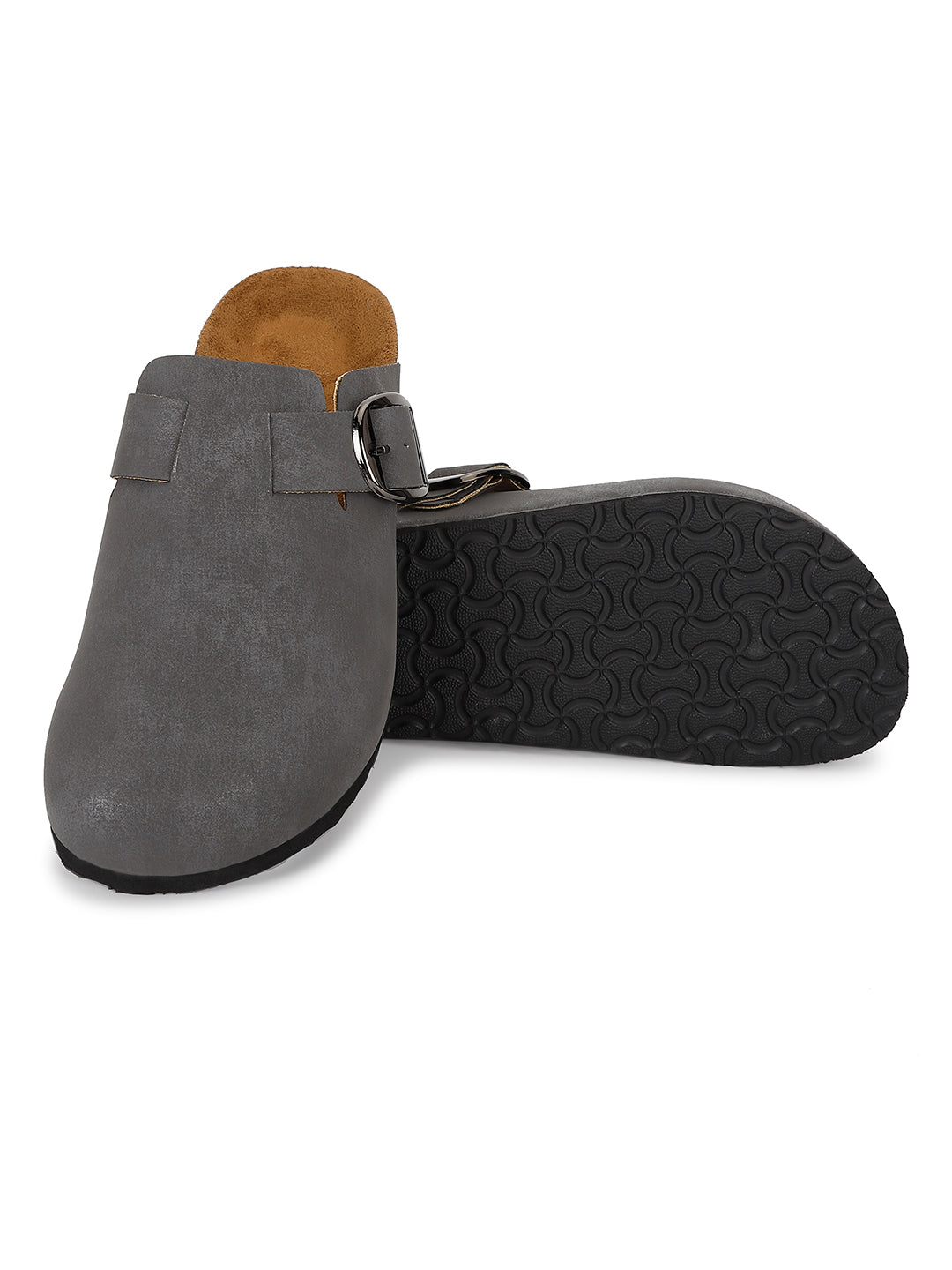 Brixton Jersey Gunmetal Clogs Sandals for Women