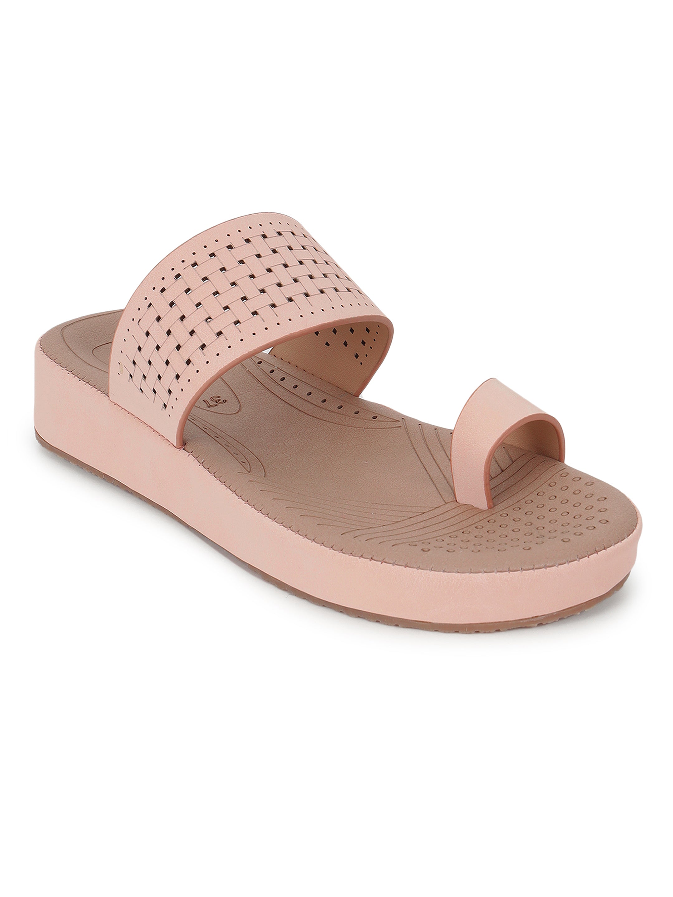 Peach Comfort Flats for women