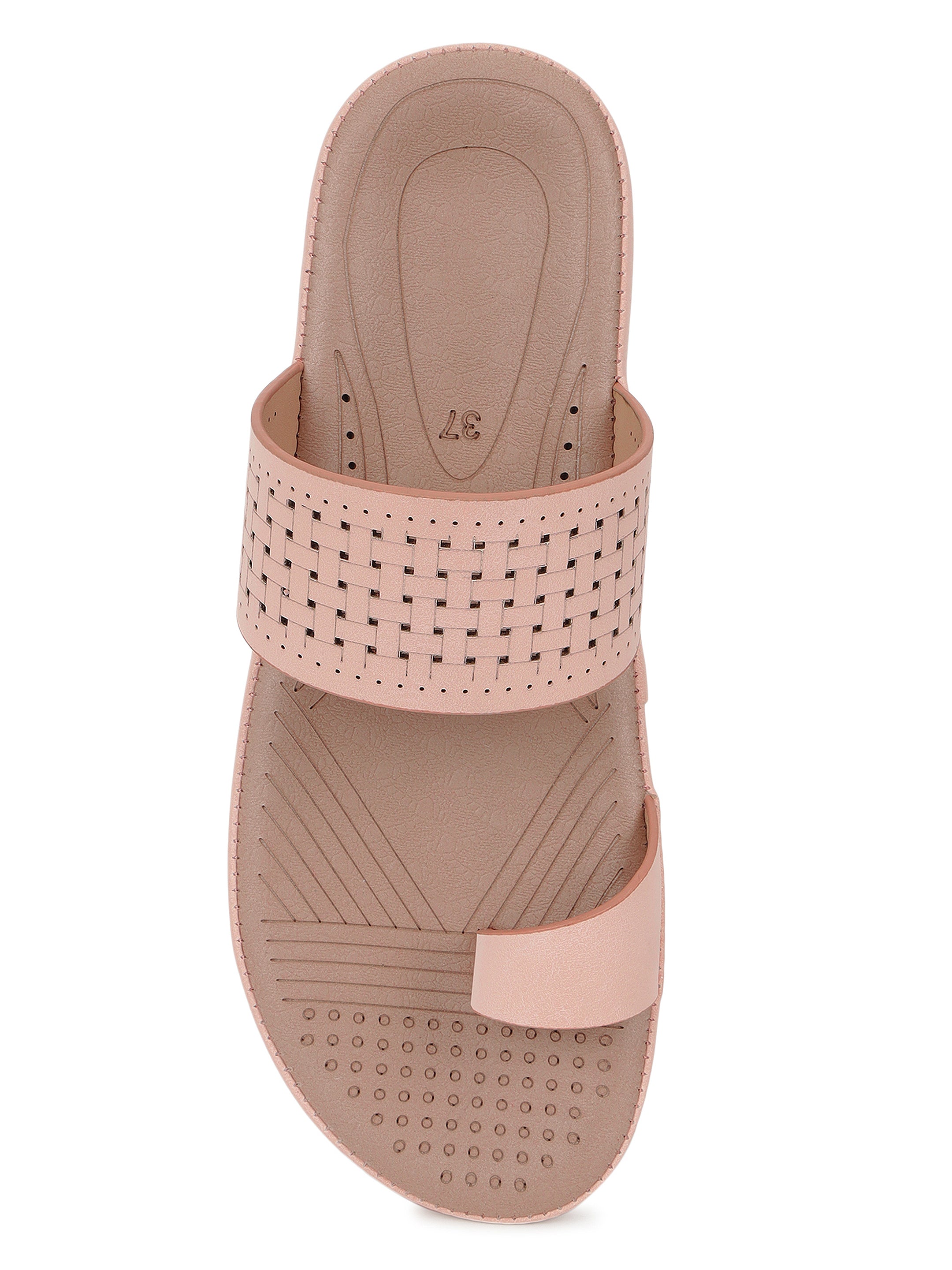 Peach Comfort Flats for women