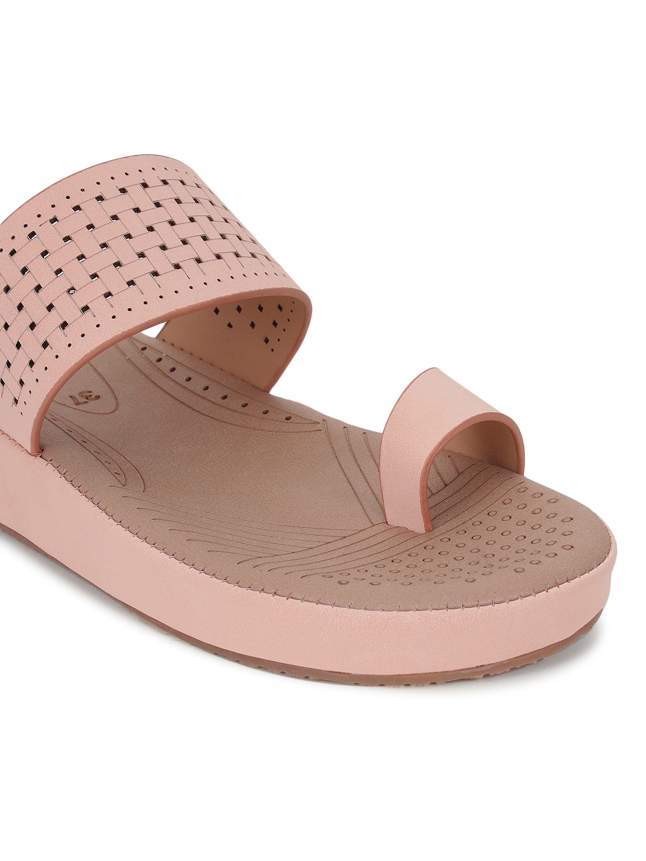 Peach Comfort Flats for women