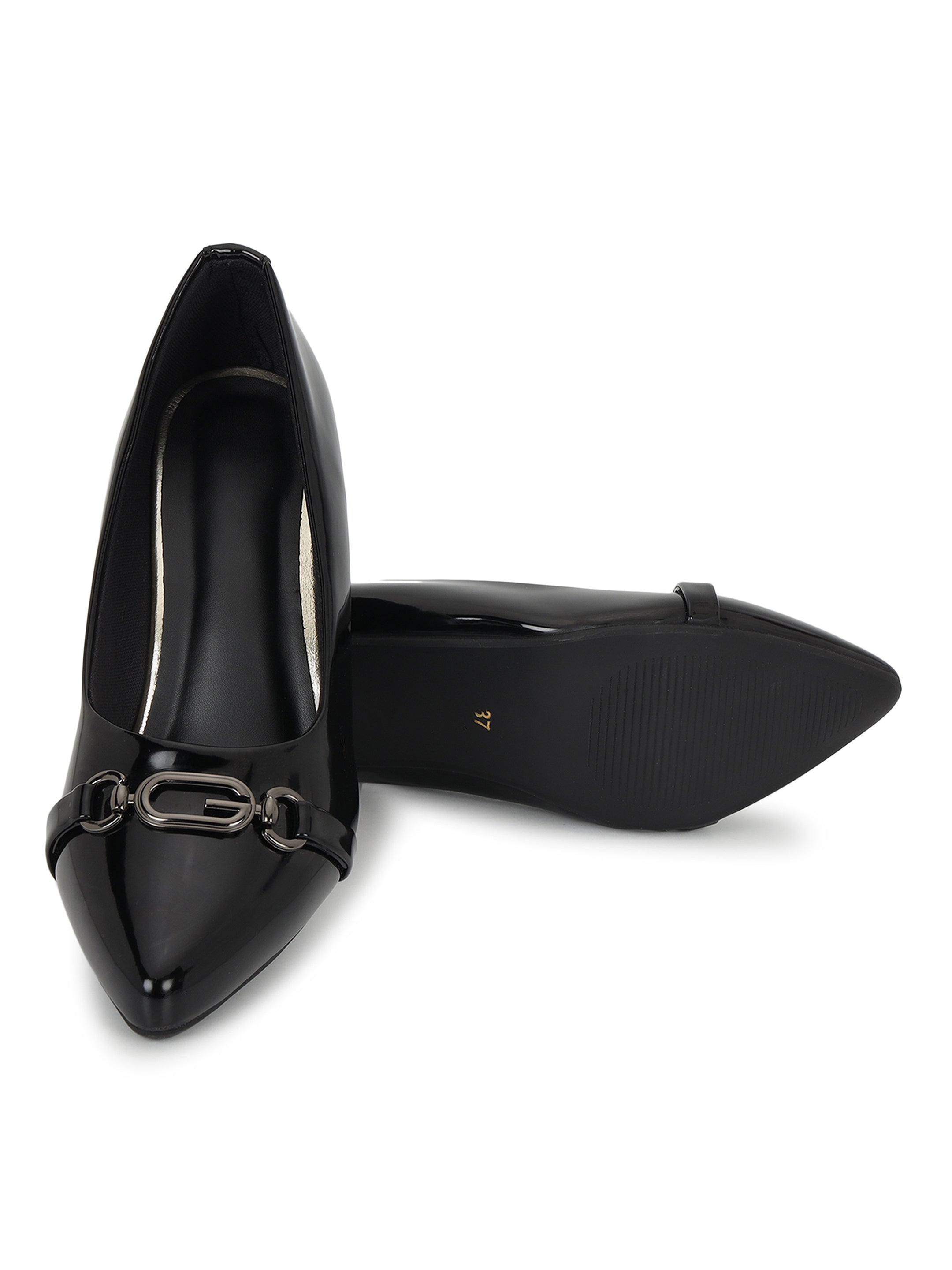 Black Pumps Heels Sandals for women