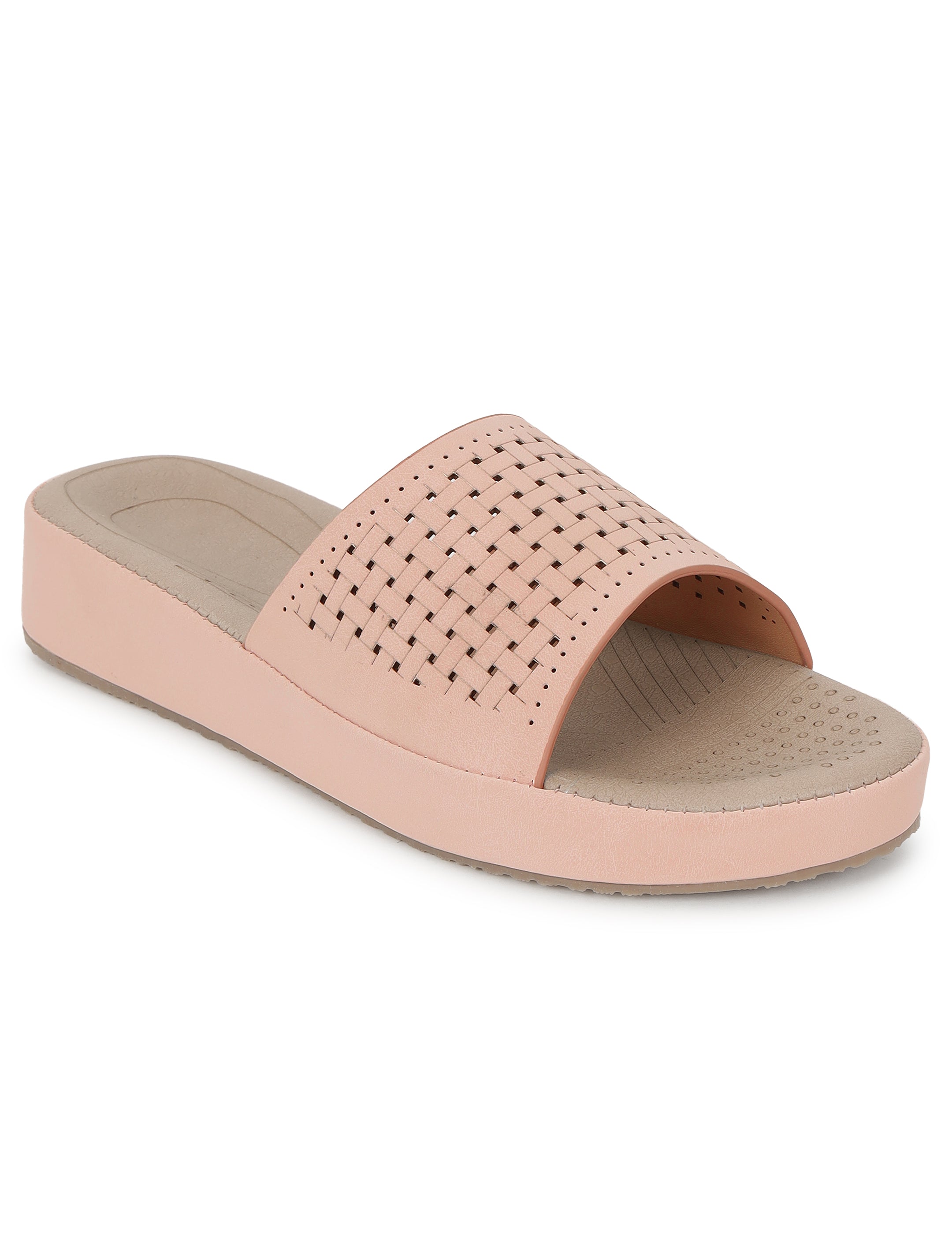 Peach Comfort Flats for women