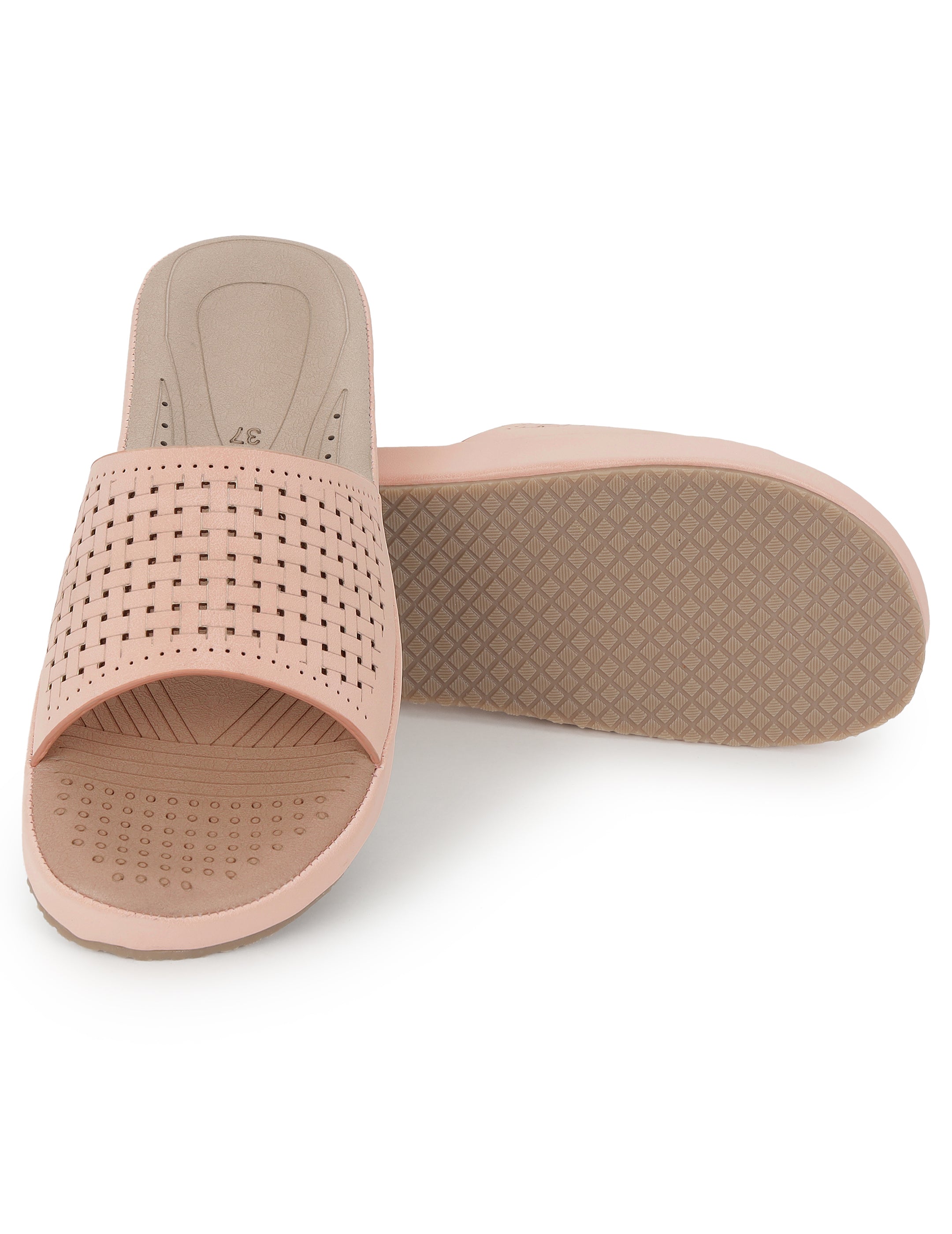 Peach Comfort Flats for women