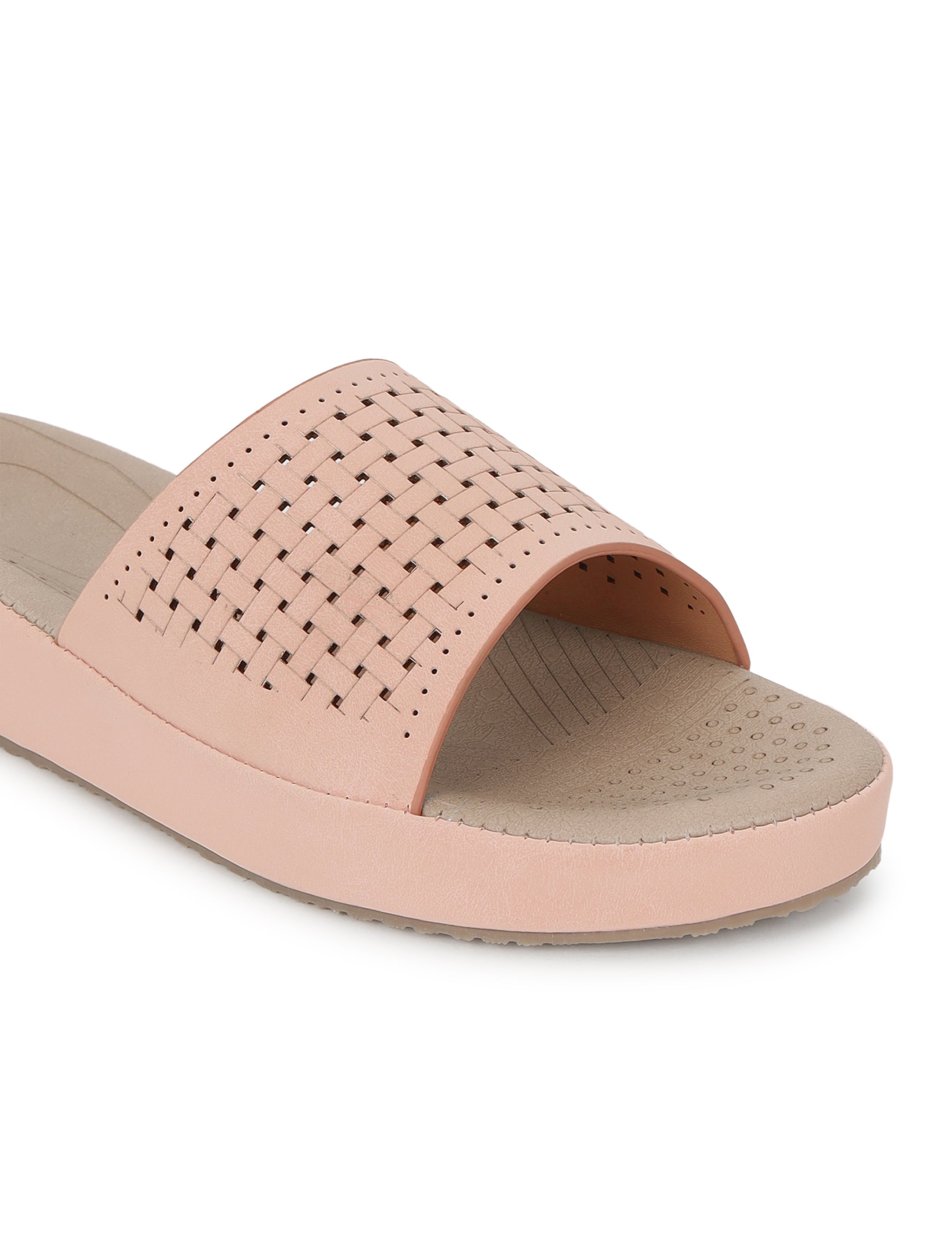 Peach Comfort Flats for women