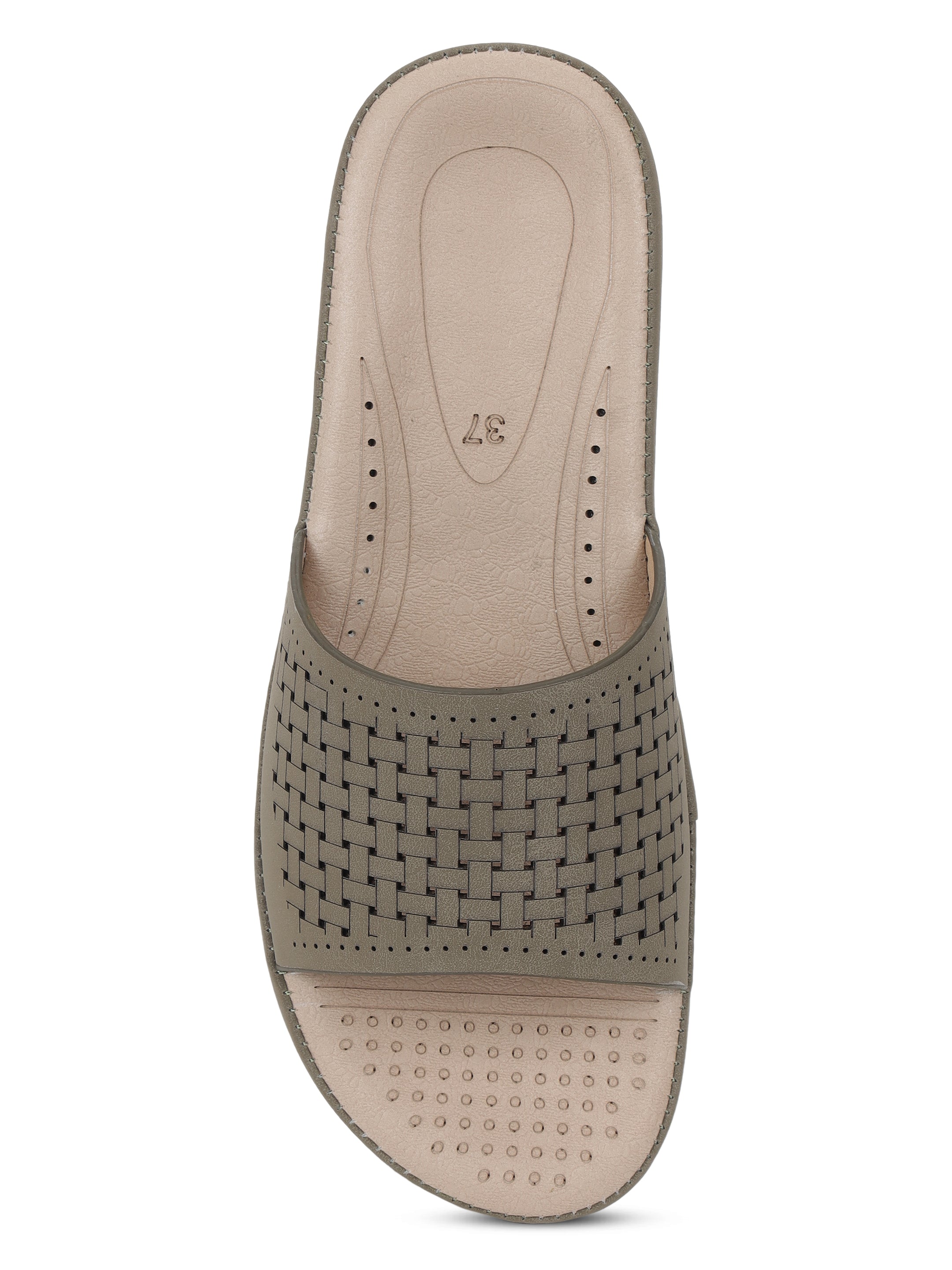 Olive Comfort Flats for women