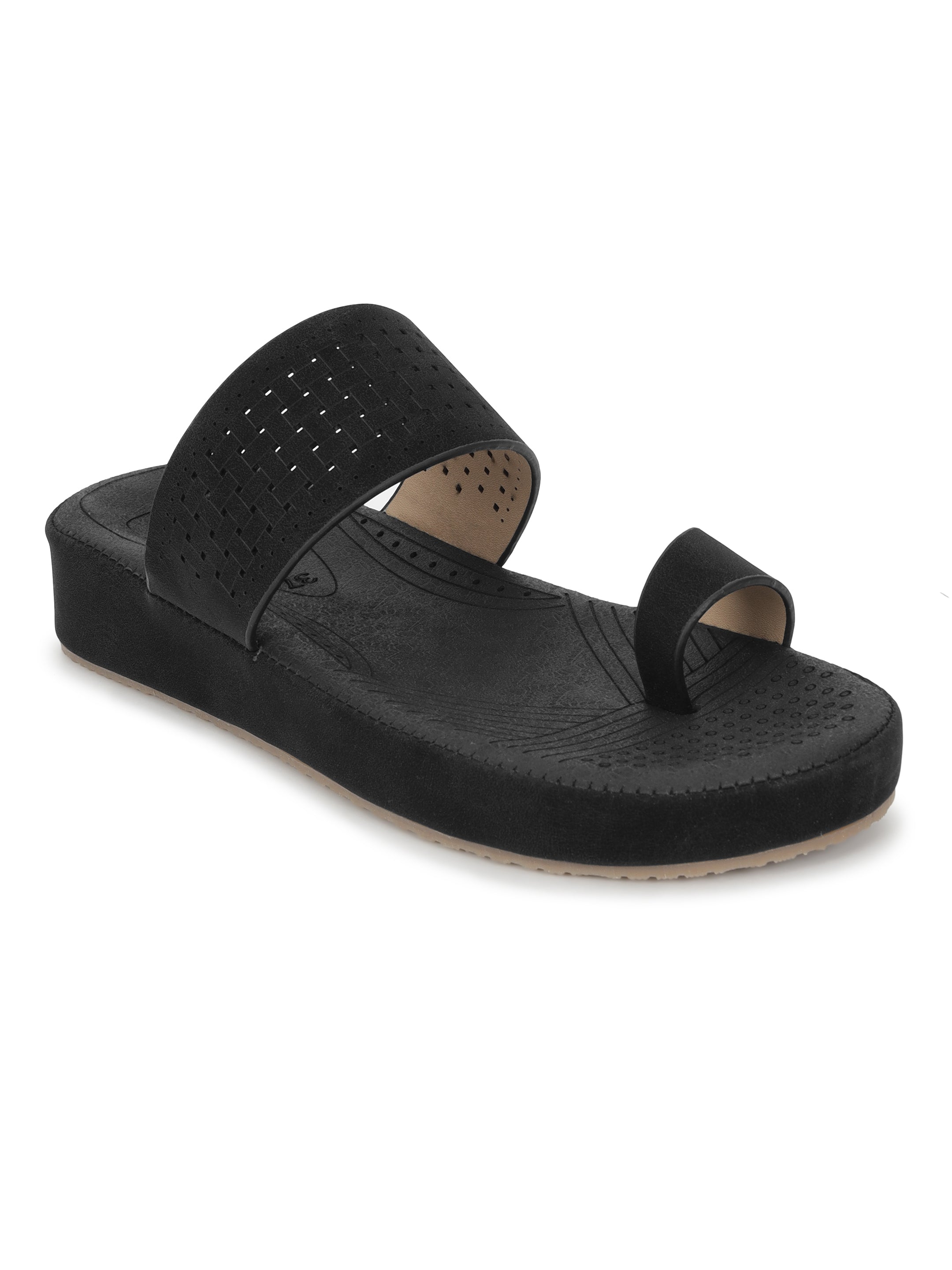 Black Comfort Flats for women