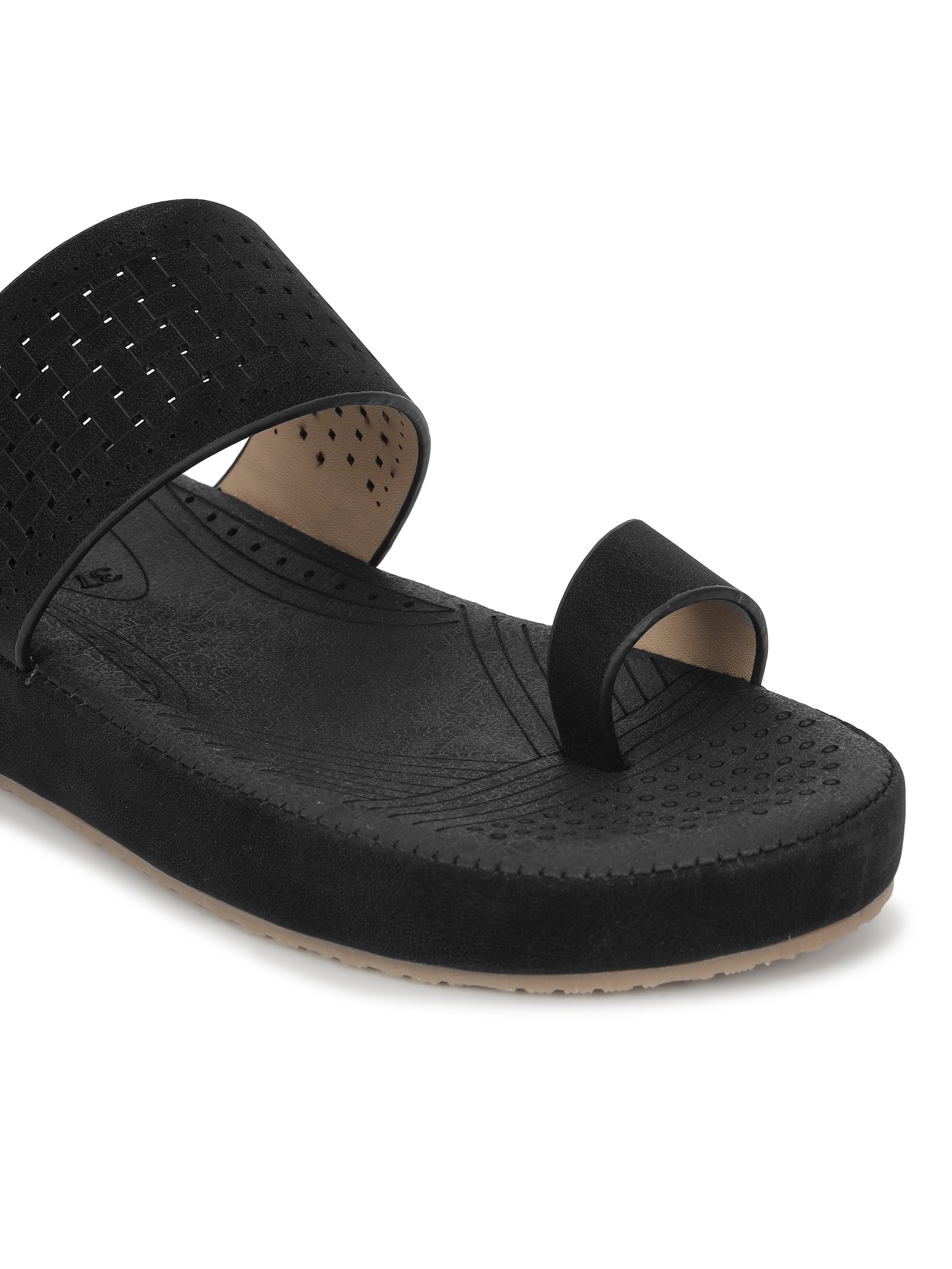 Black Comfort Flats for women