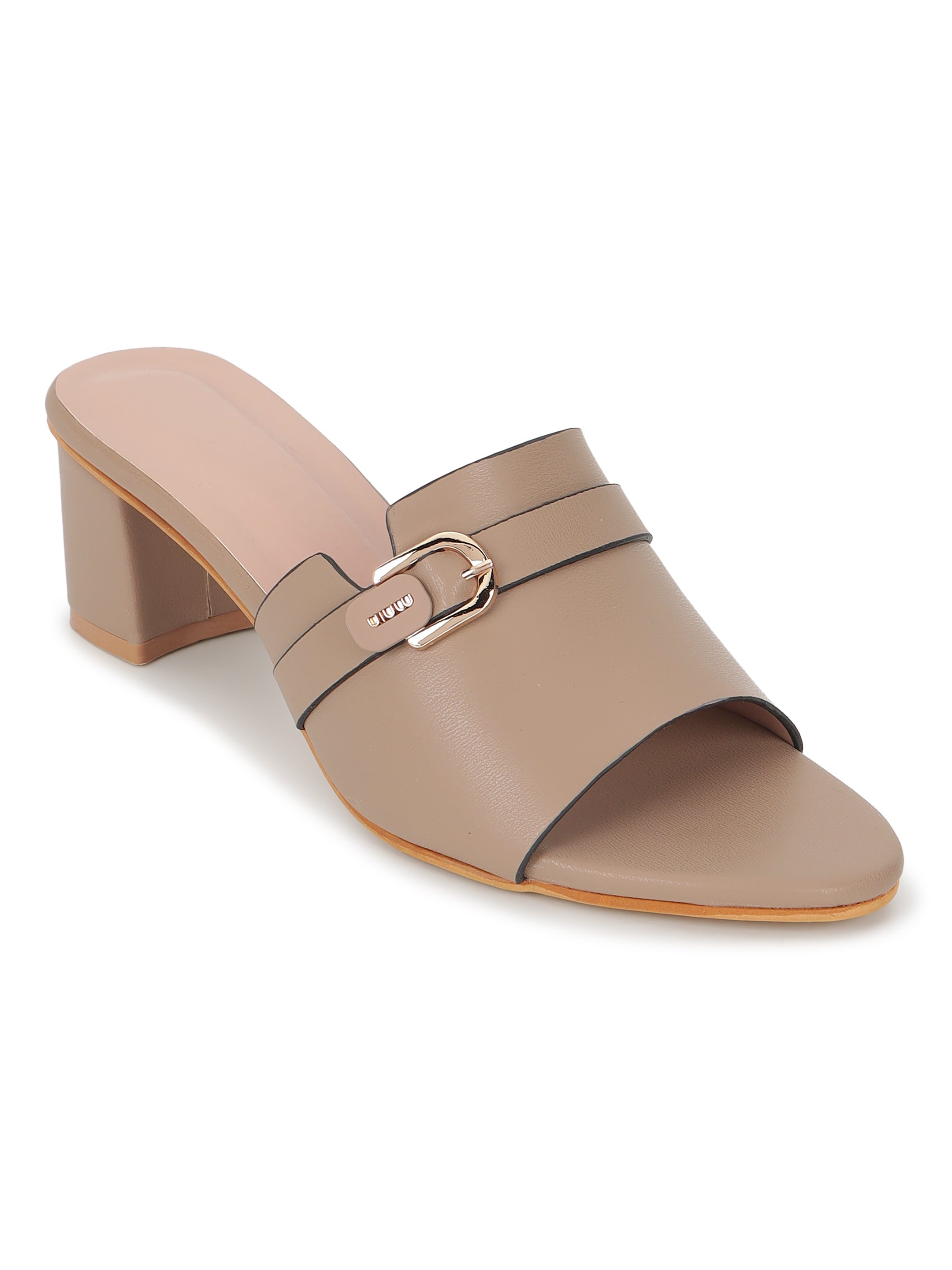 Taupe Heels Sandals for Women
