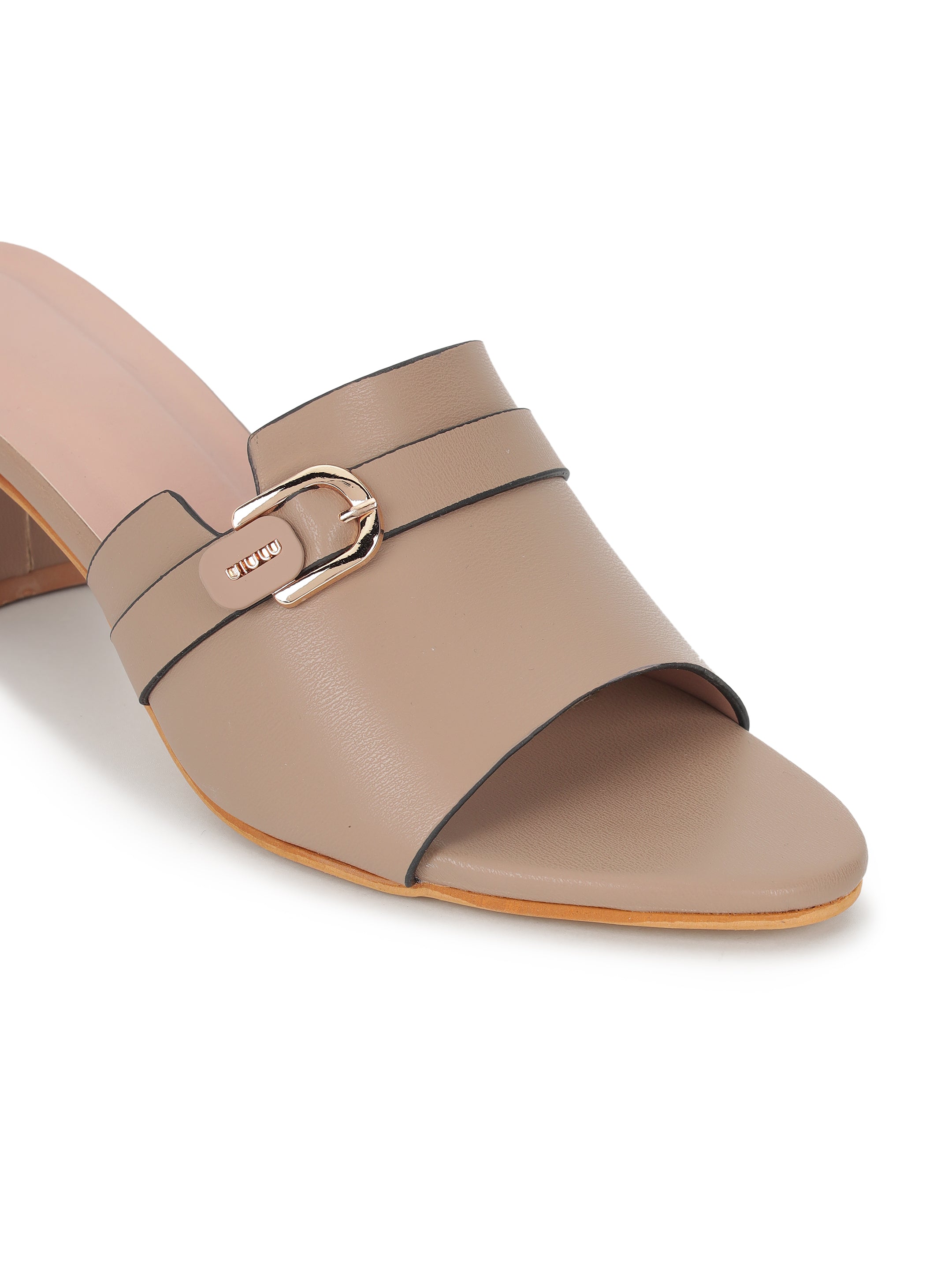 Taupe Heels Sandals for Women