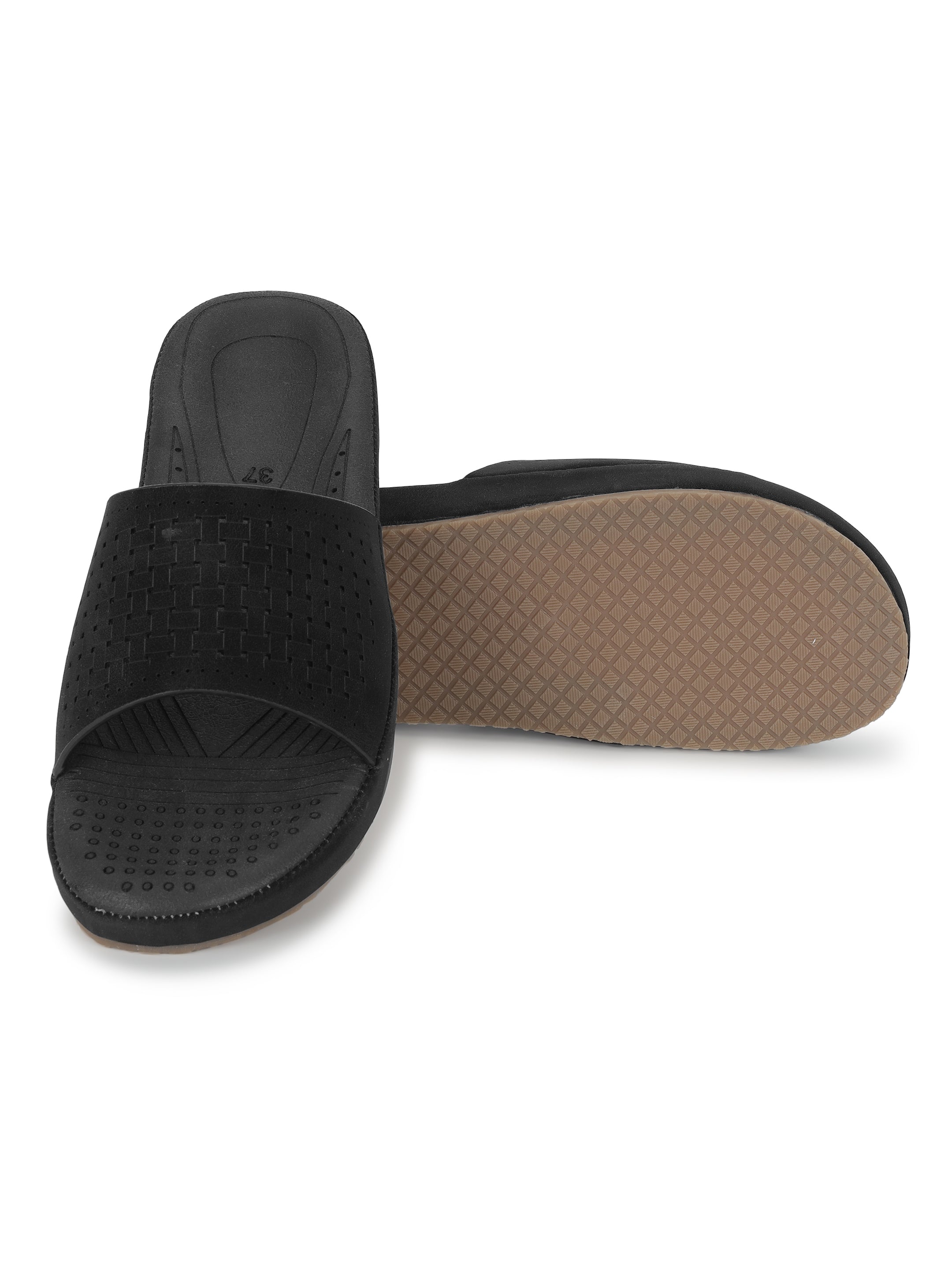 Black Comfort Flats for women