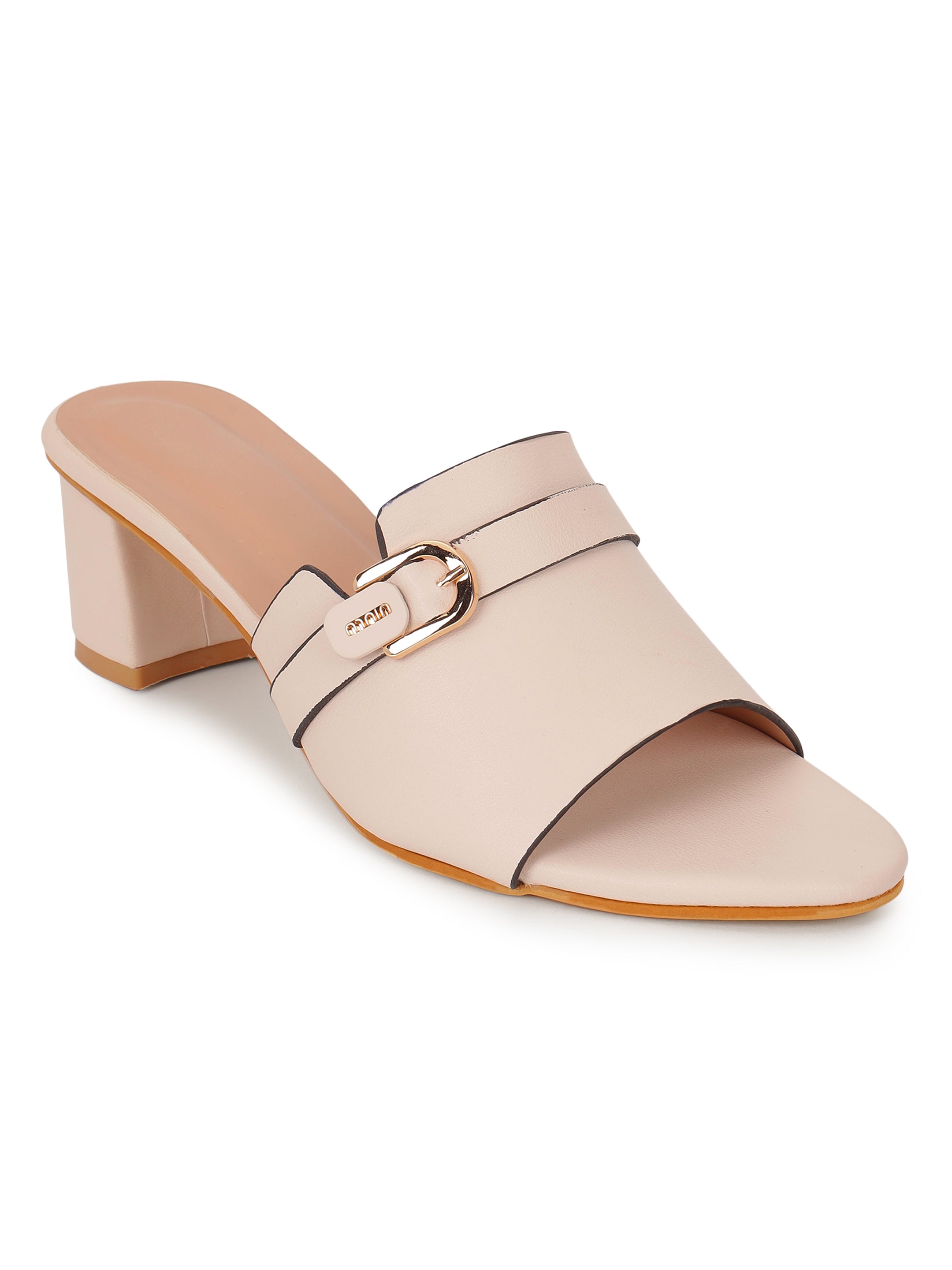 Beige Heels Sandals for Women