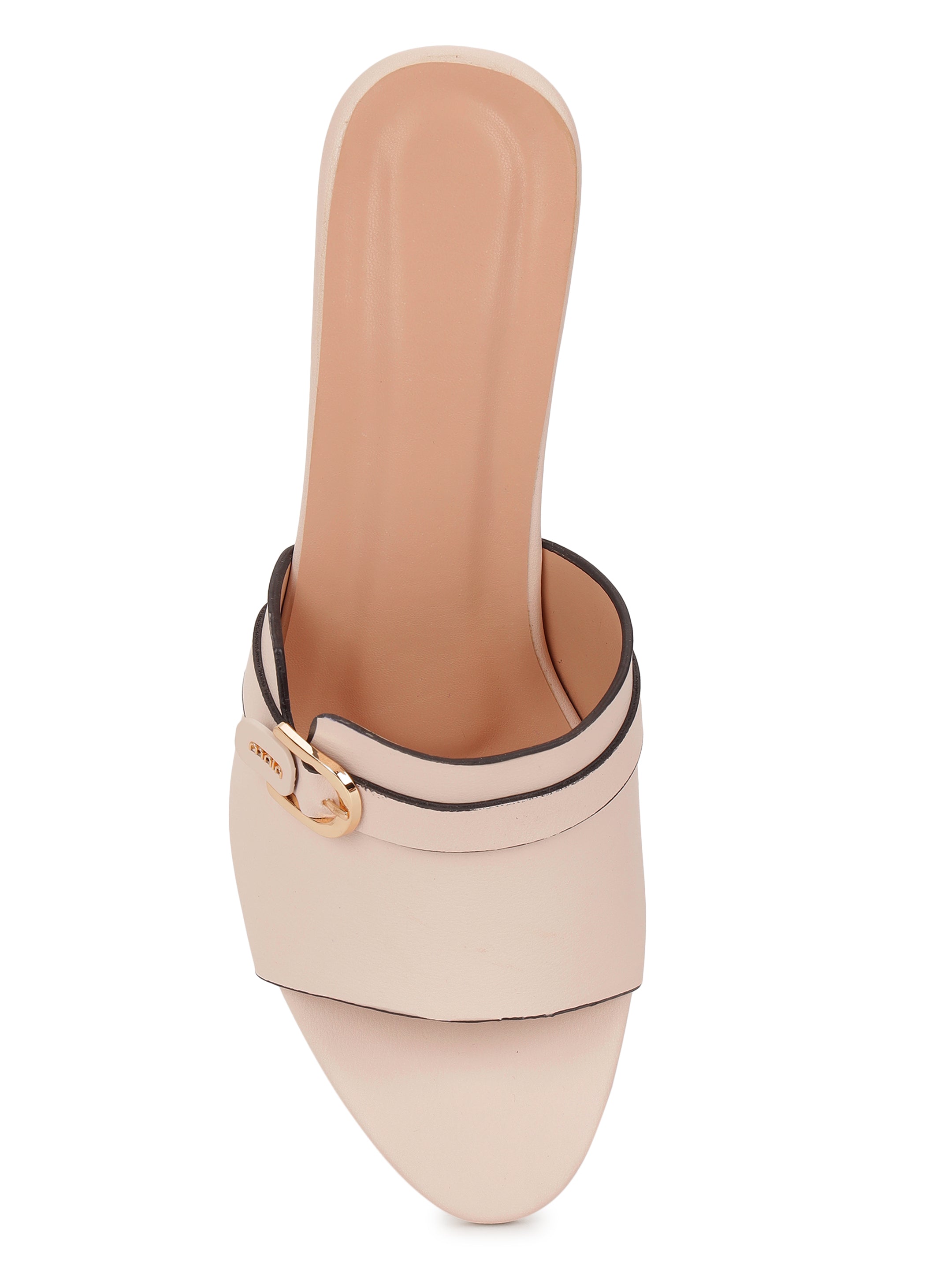 Beige Heels Sandals for Women