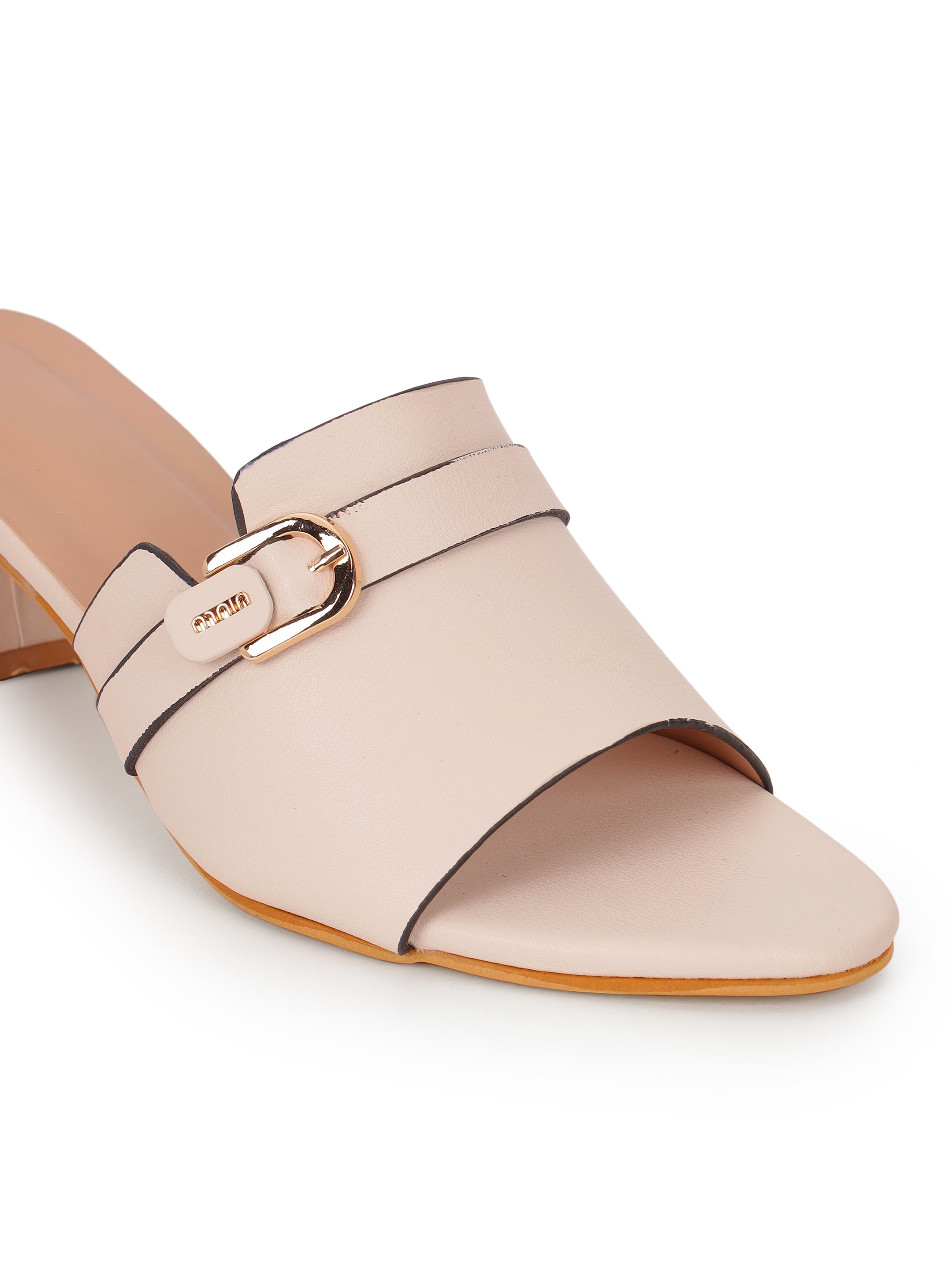 Beige Heels Sandals for Women