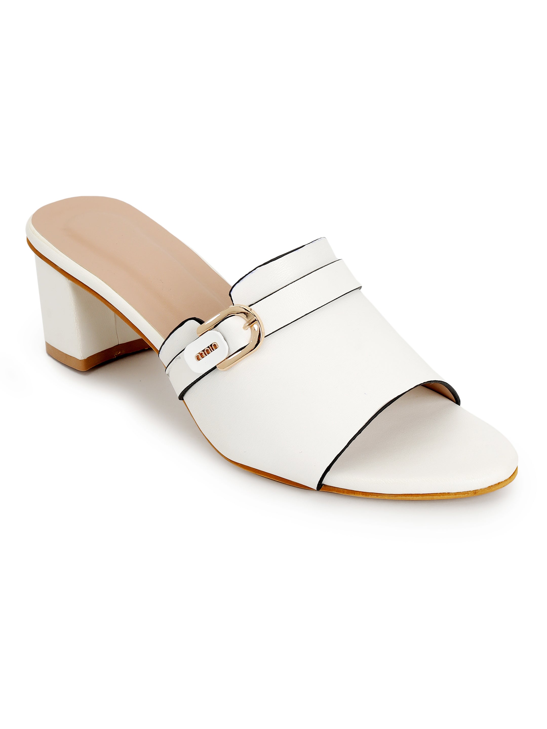 White Heels Sandals for Women