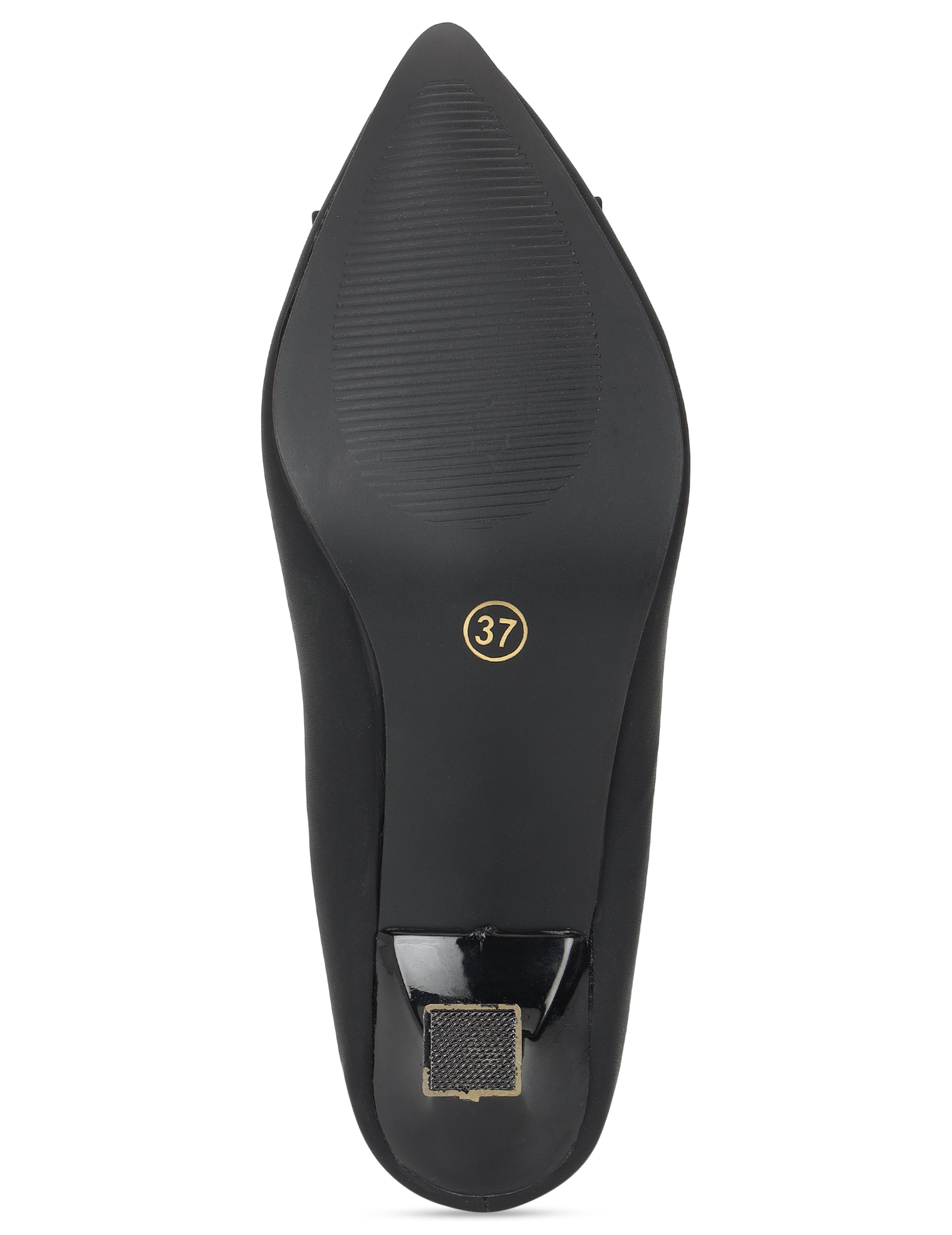 Black Block Pumps Heels Sandals for Women