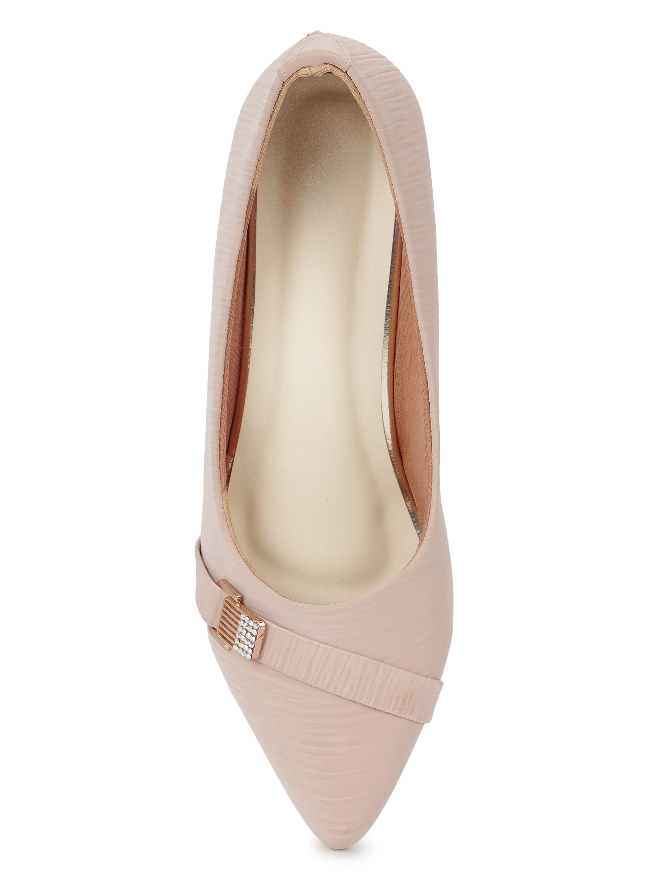 Cream Pumps Heels Sandals for women