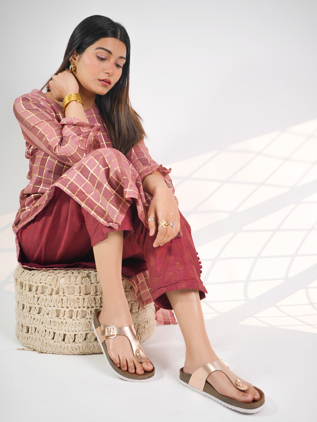 Rosegold Sandals for Women - Regent