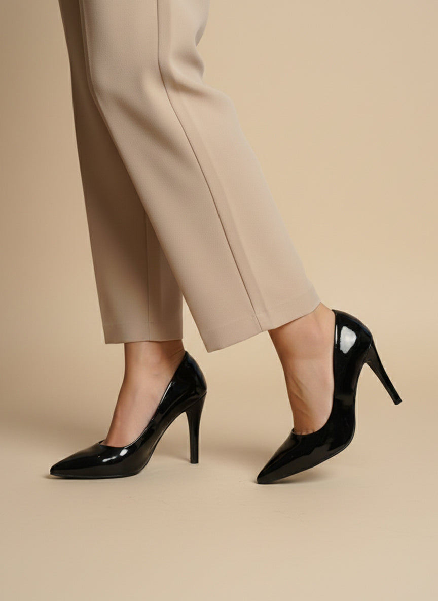 Black Stiletto Pump Heels for women