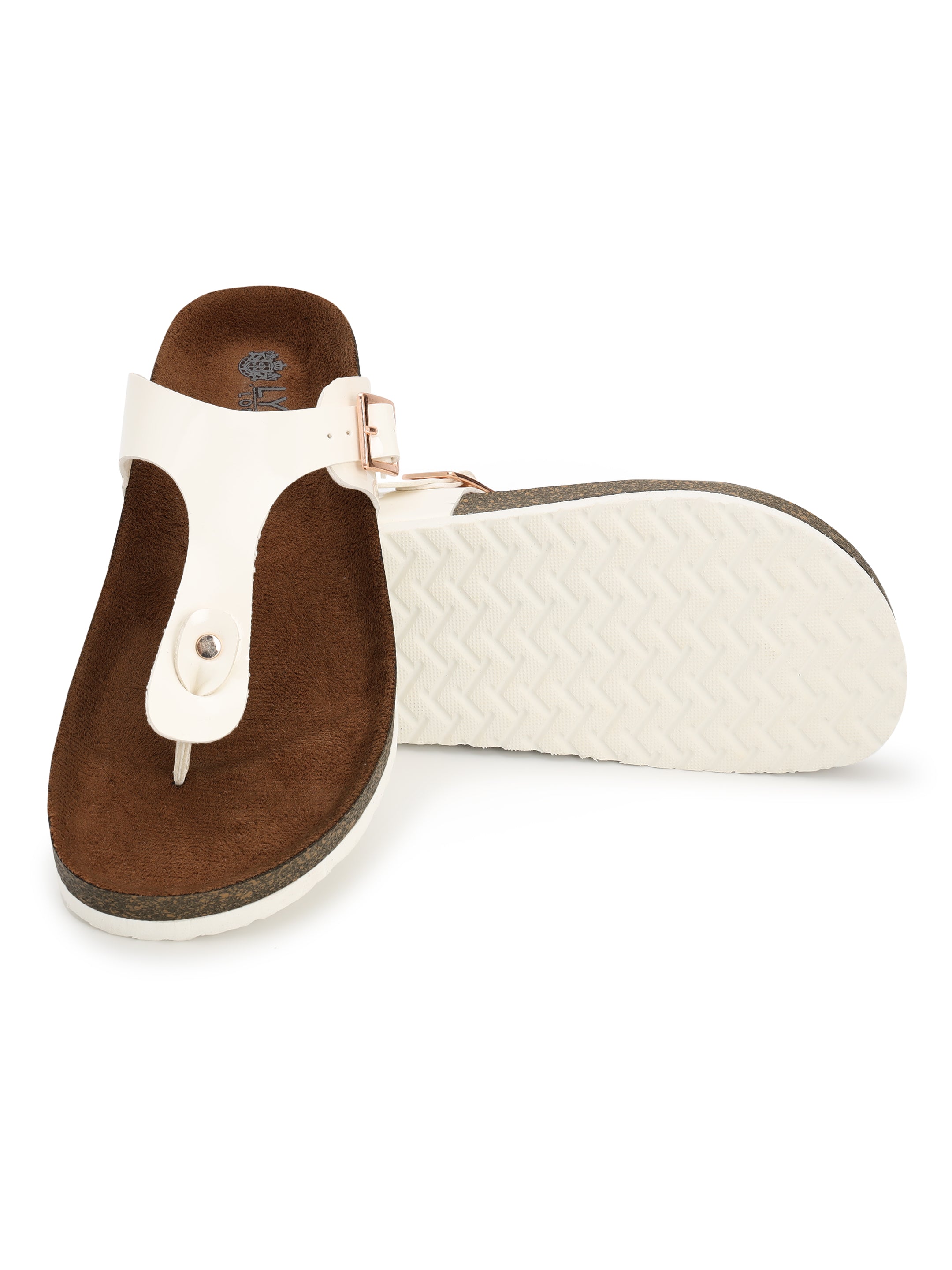 White Patent Sandals for Women - Regent