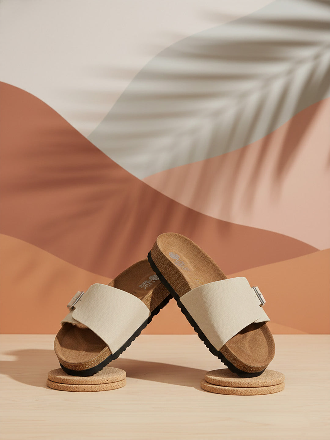 Beige Suede Sandals for Women - Bristol