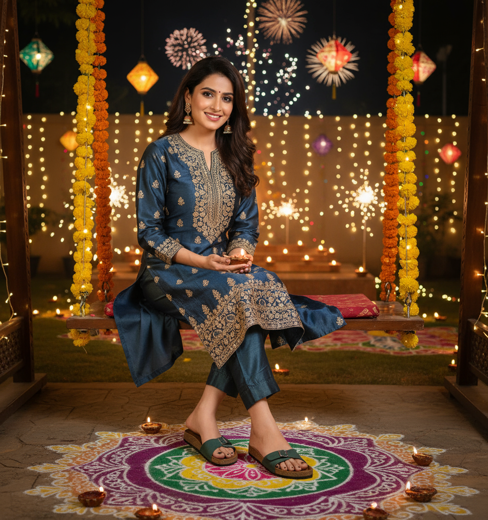 Olive Green Suede Sandals for Women - Camden