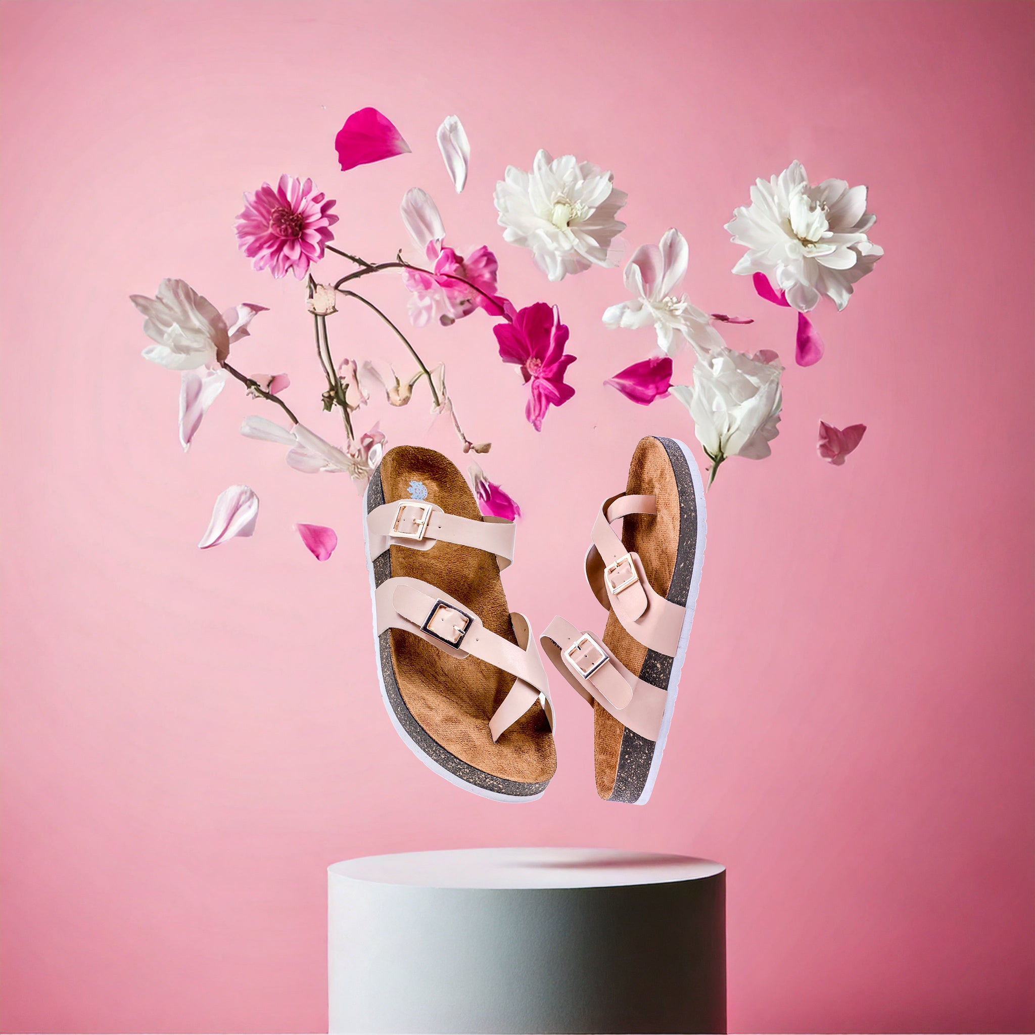 Nude Pink Sandals for Women - Soho