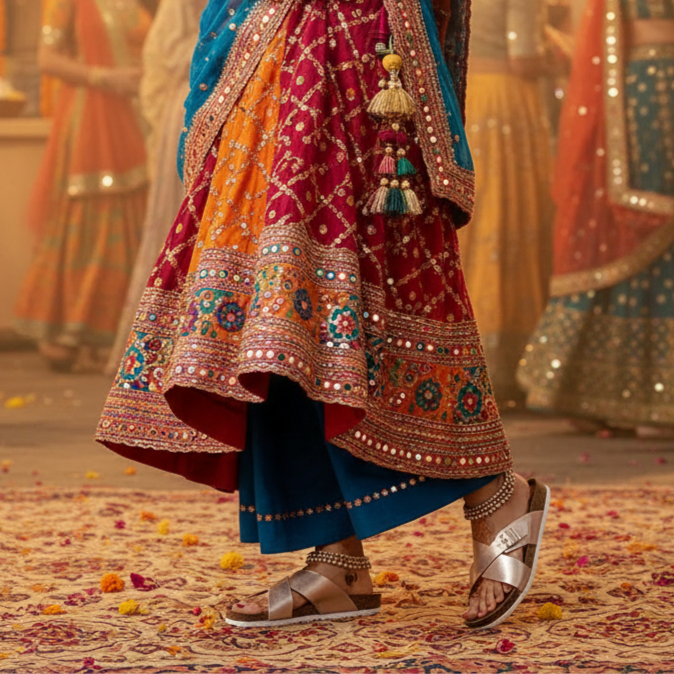 Rosegold Women's Flat Sandals