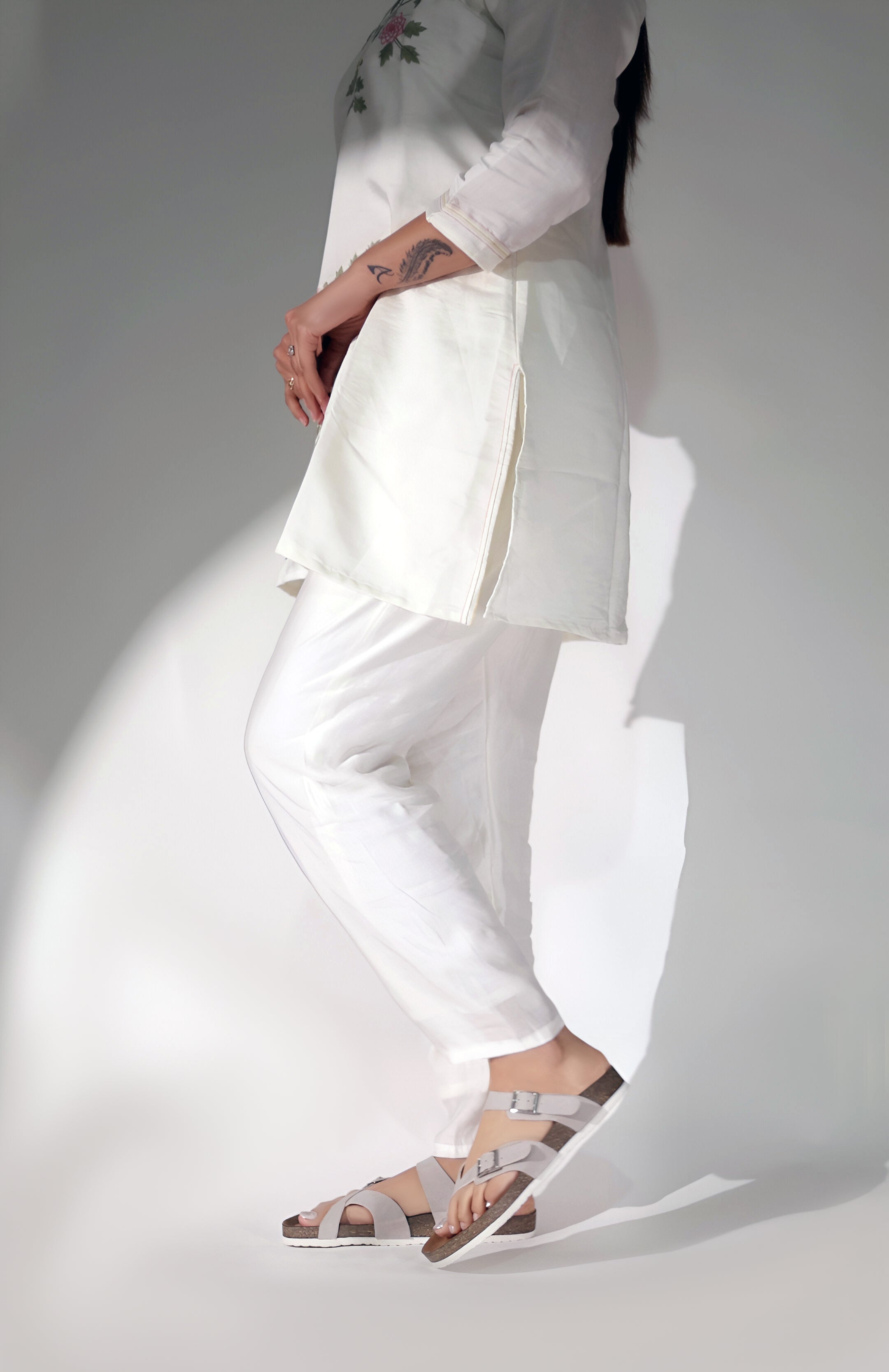 Grey Suede Sandals for Women - Soho