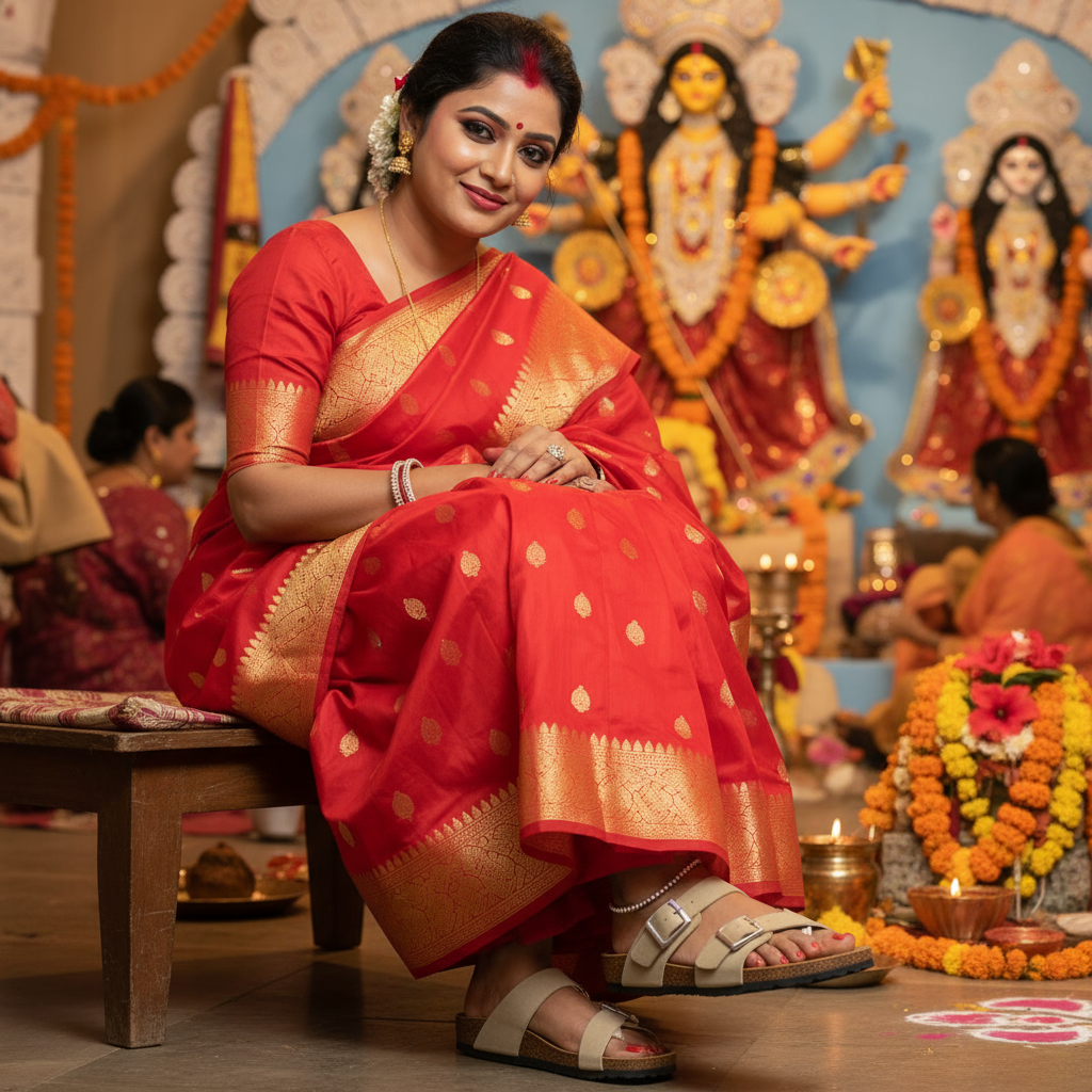 Beige Suede Sandals for Women - Soho