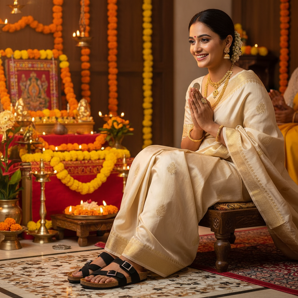 Black Suede Women's Flat Sandals - Soho