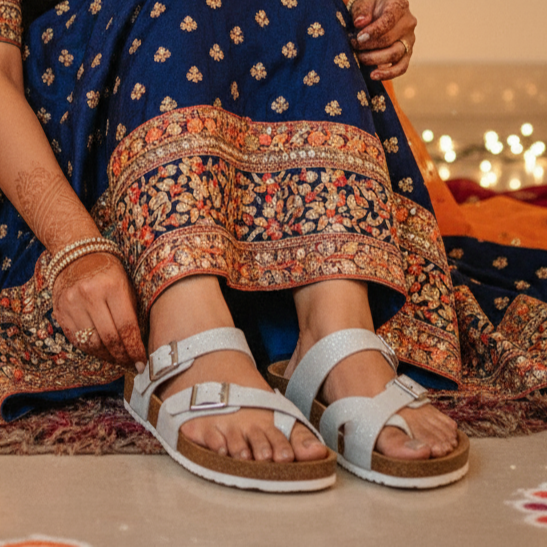 Grey Suede Sandals for Women - Soho